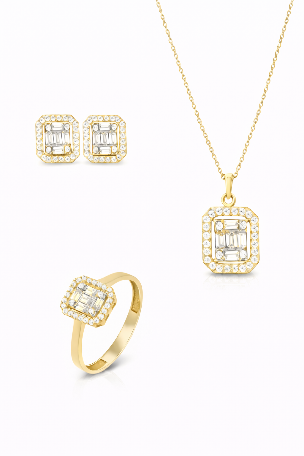 Baget Set (Kolye, Küpe, Yüzük)