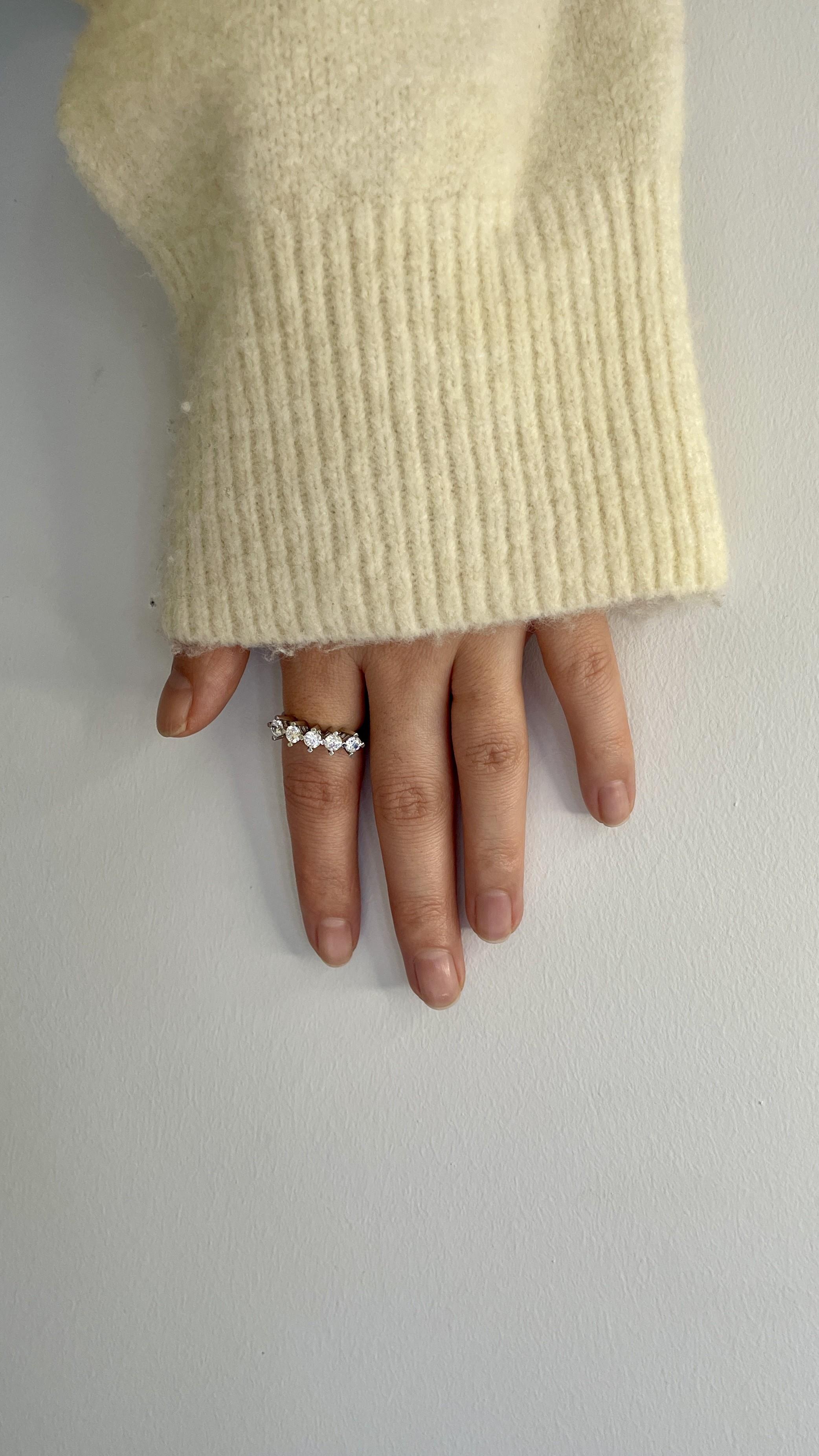 Beştaş Beyaz Altın Yüzük