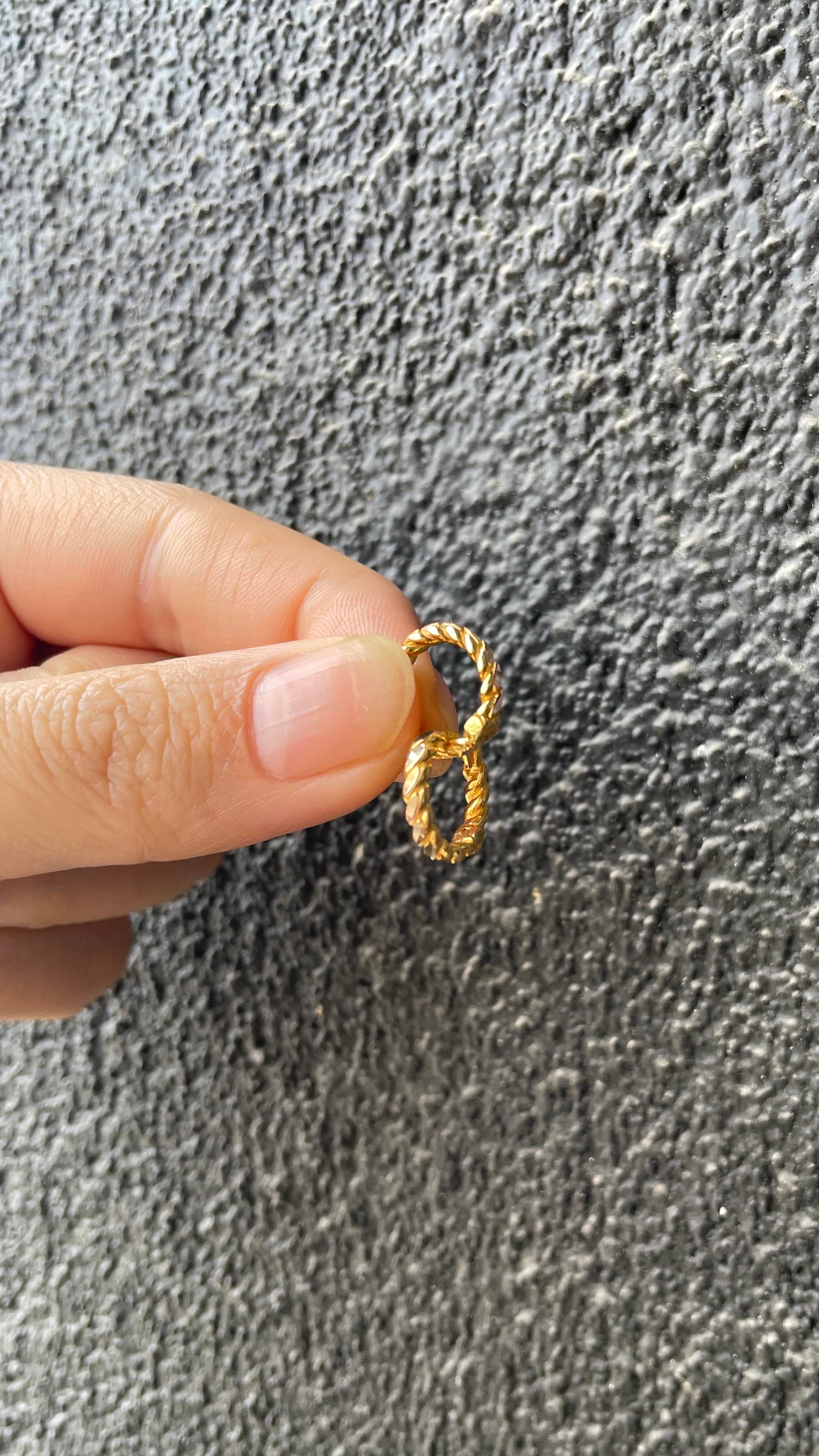 Burma Halka Altın Küpe