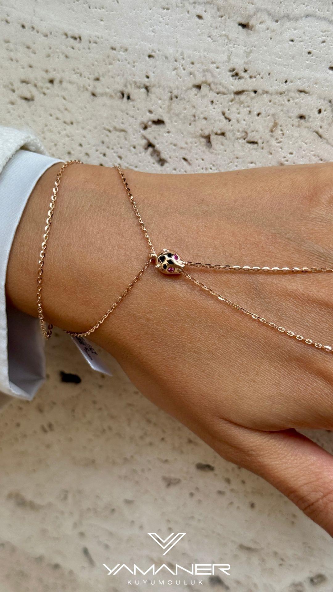 Cetaş Eterna Panter Figürlü Rose Şahmeran