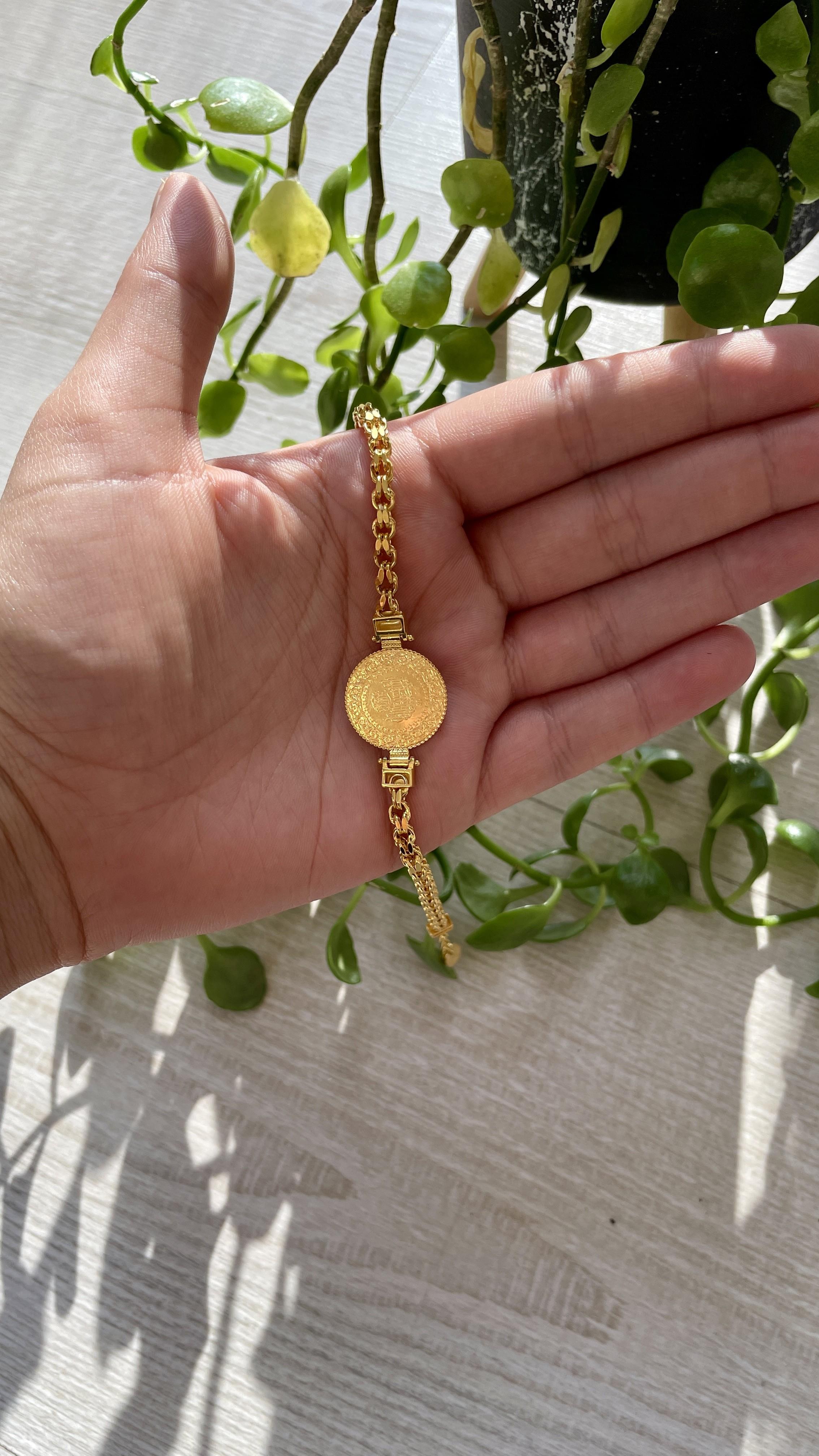 Çeyrek Altınlı Güverse Zincir Bileklik