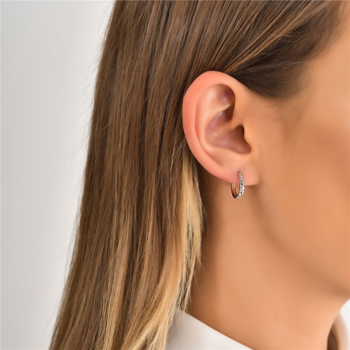 Çift Taraflı Halka Küpe