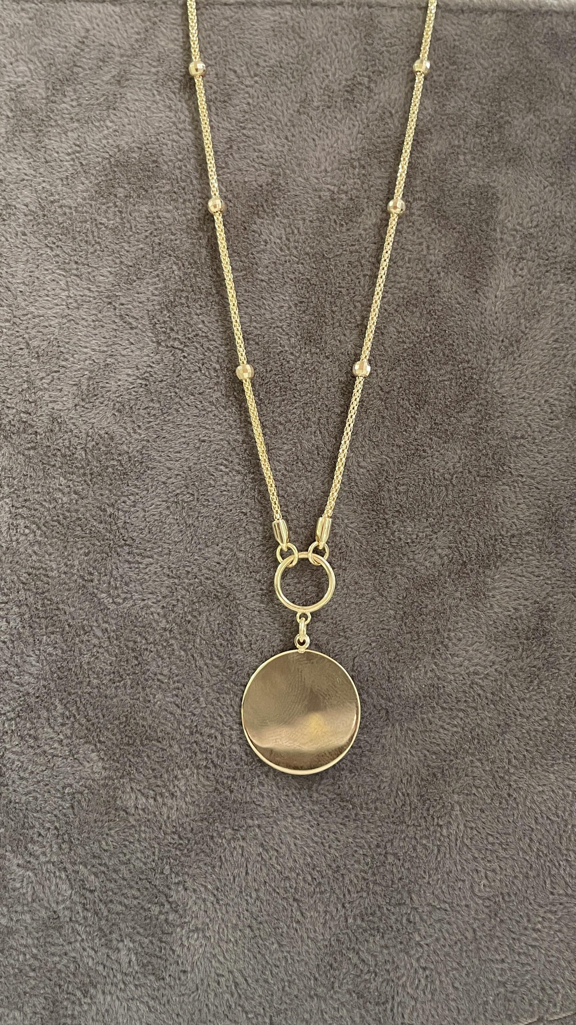 Dorika Toplu Altın Plakalı Kolye