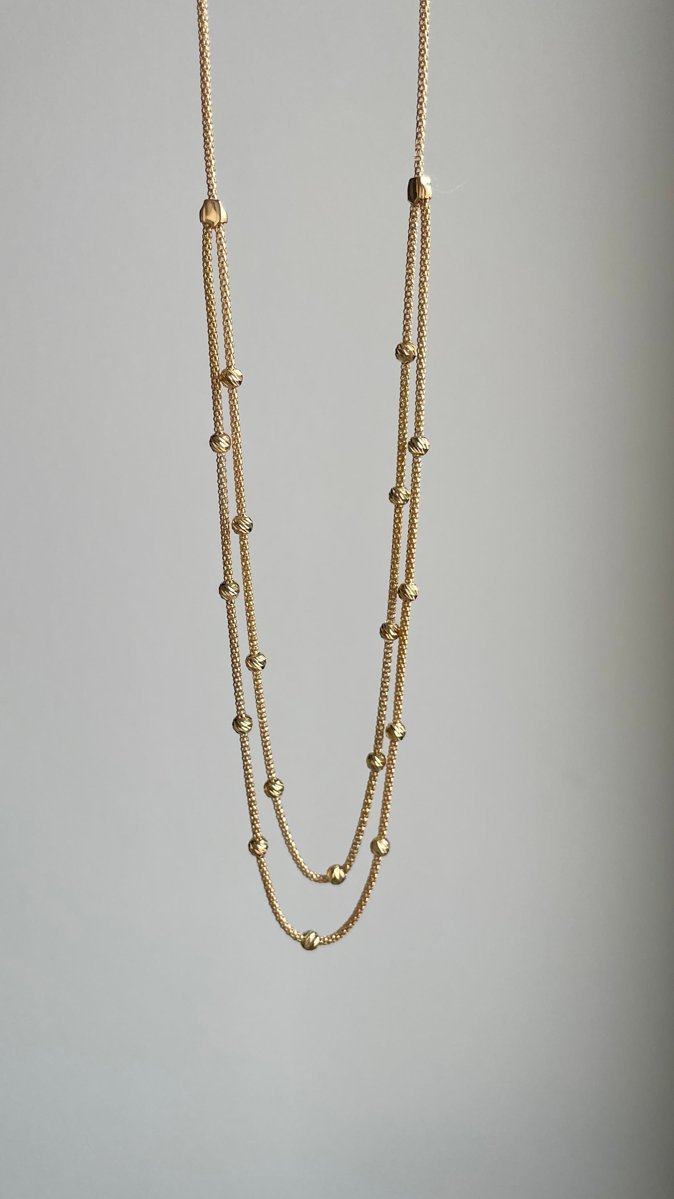 Dorika Toplu Gösterişli Altın Kolye