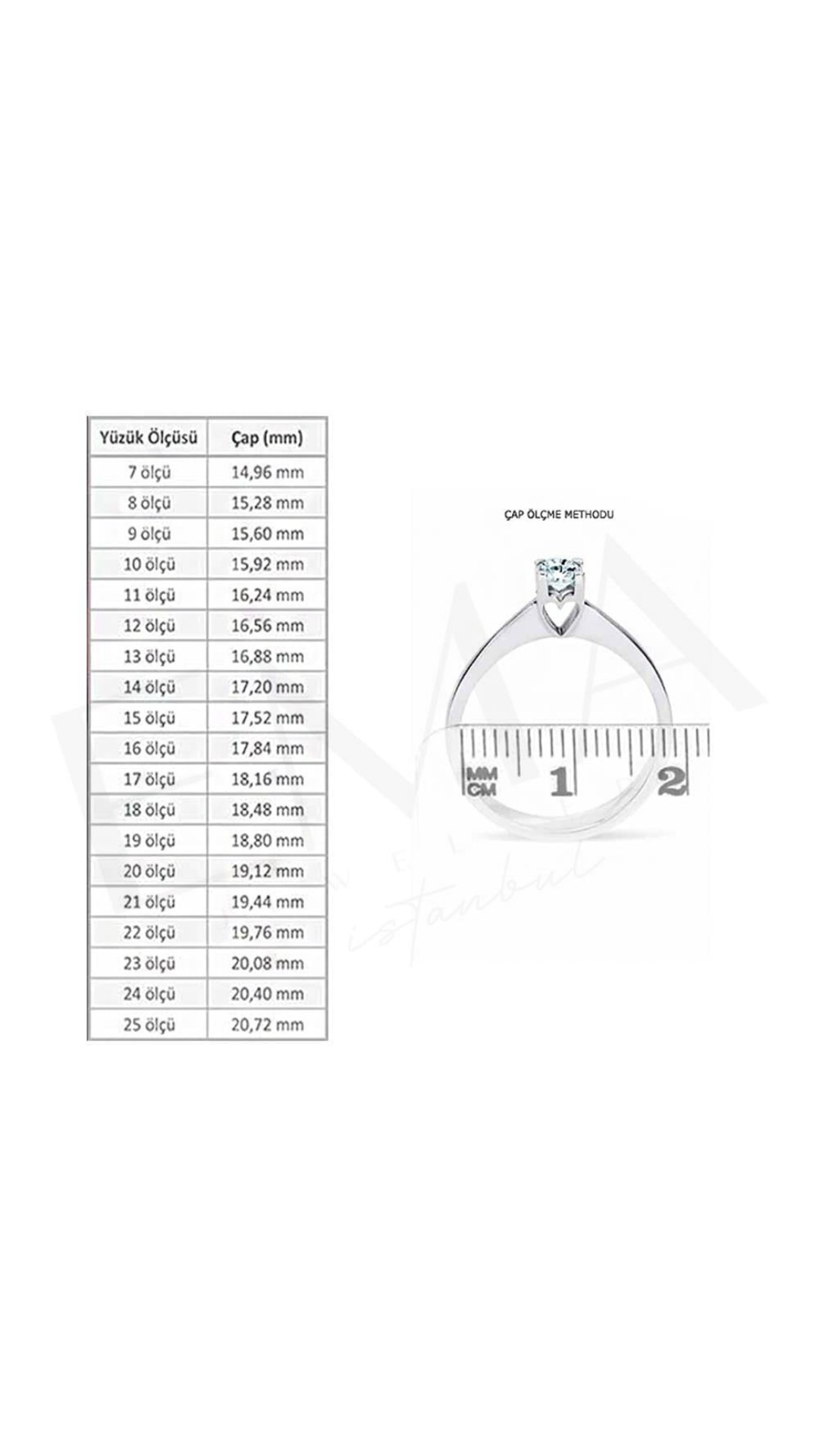 Dorika Toplu Üç Renkli Yüzük
