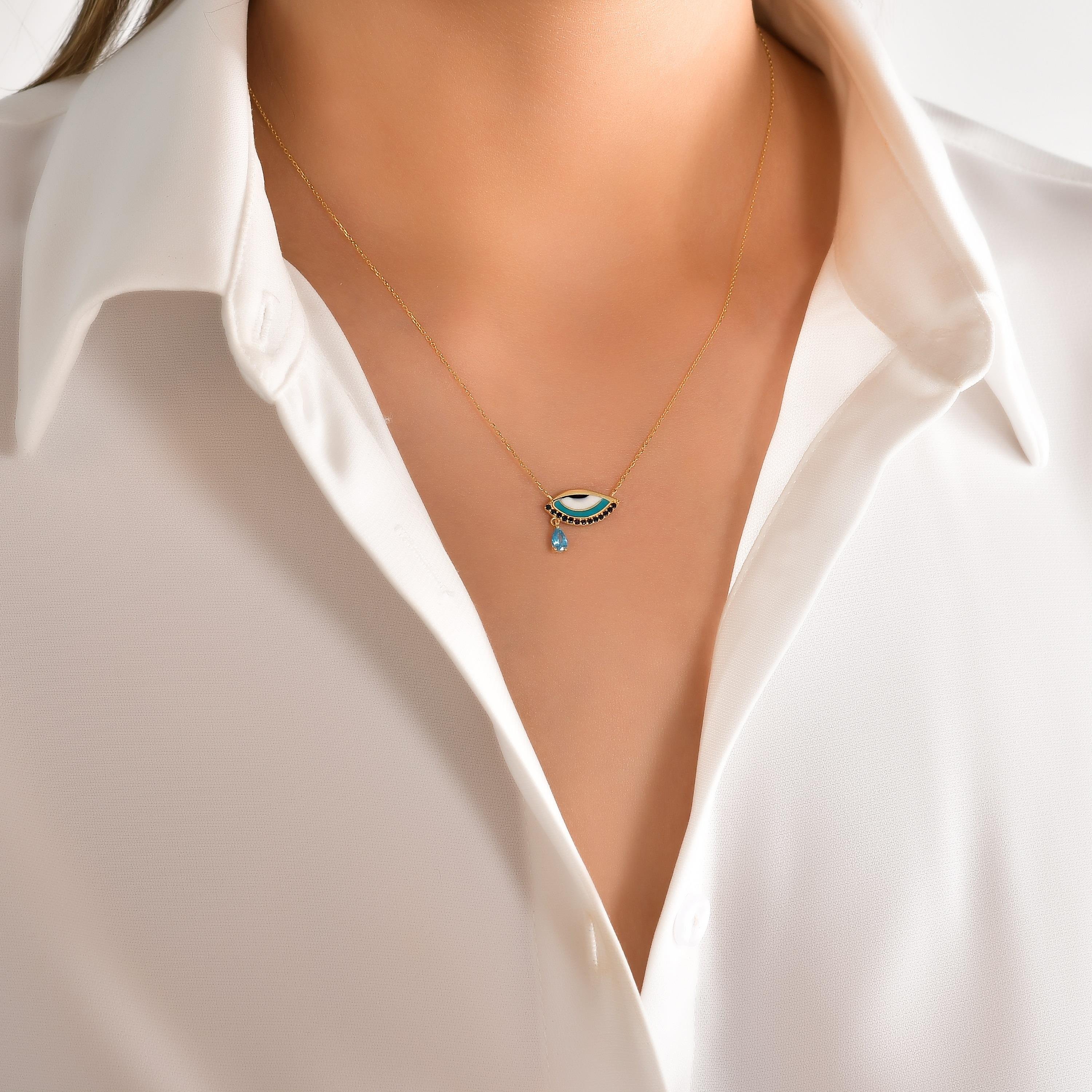 Göz Figürlü Kolye