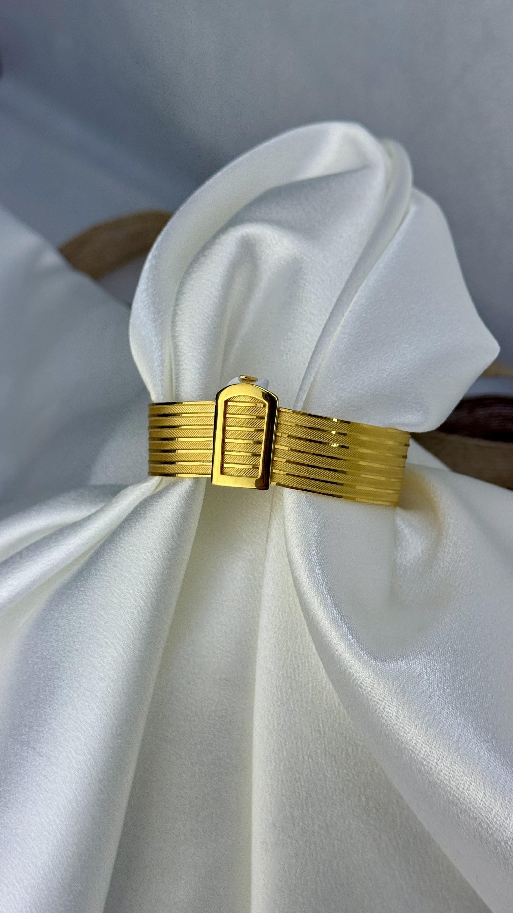 Hasır Altın Kelepçe Bilezik 