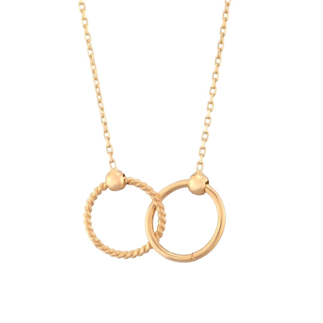 İç İçe Geçen Halka Kolye