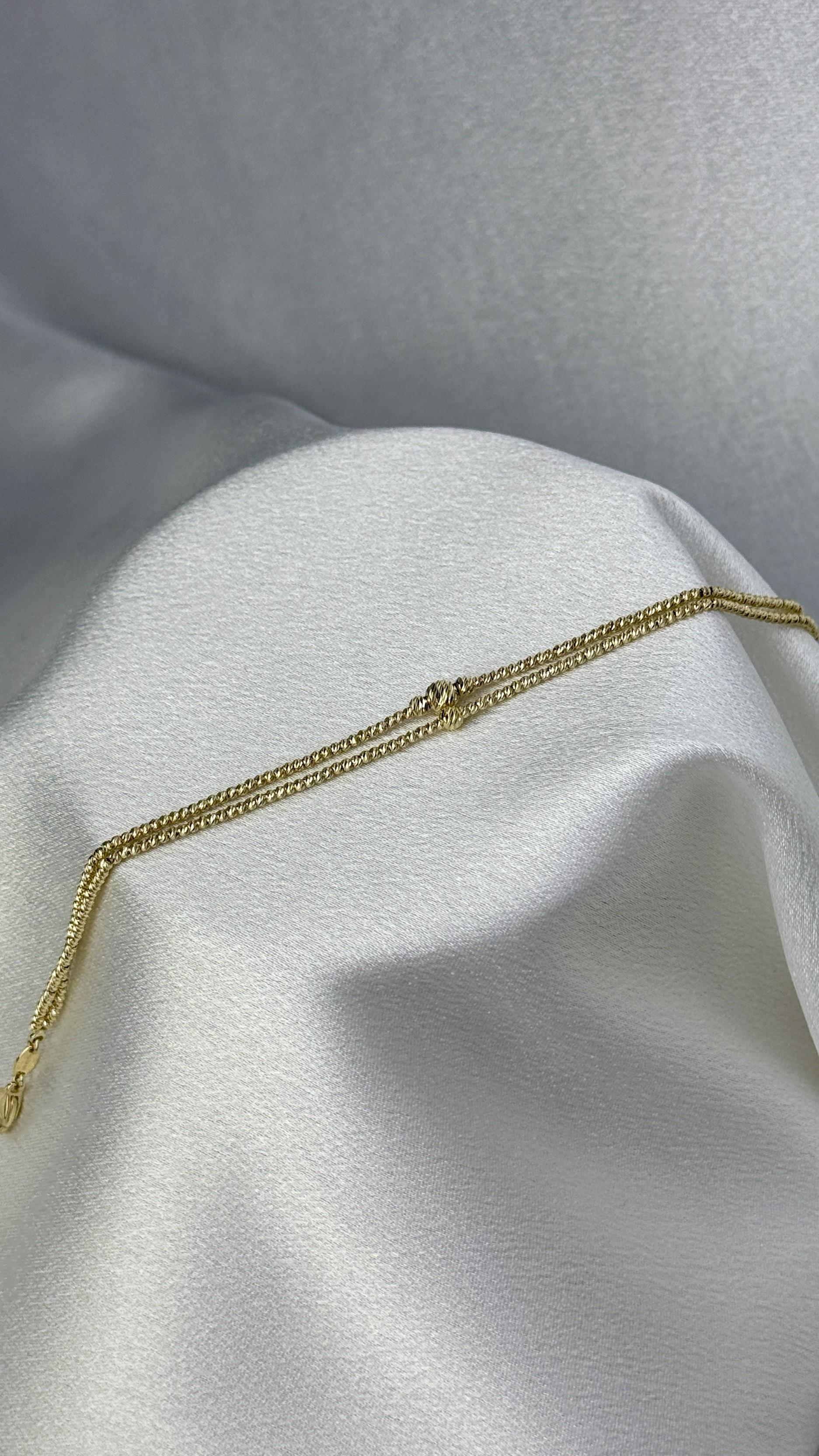 Işıltılı Dorika Toplu Altın Bileklik