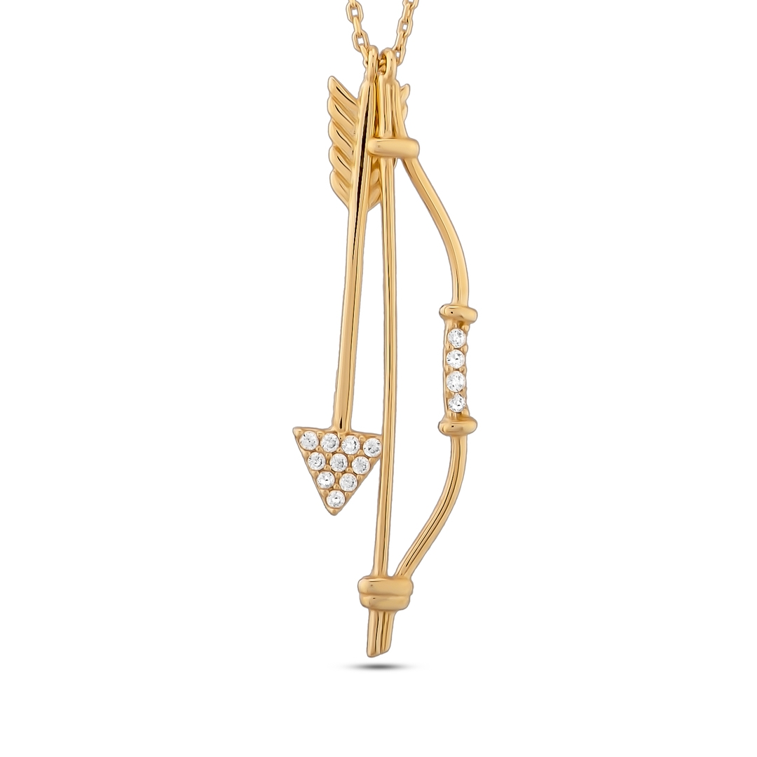 Ok ve Yay Figürlü Kolye