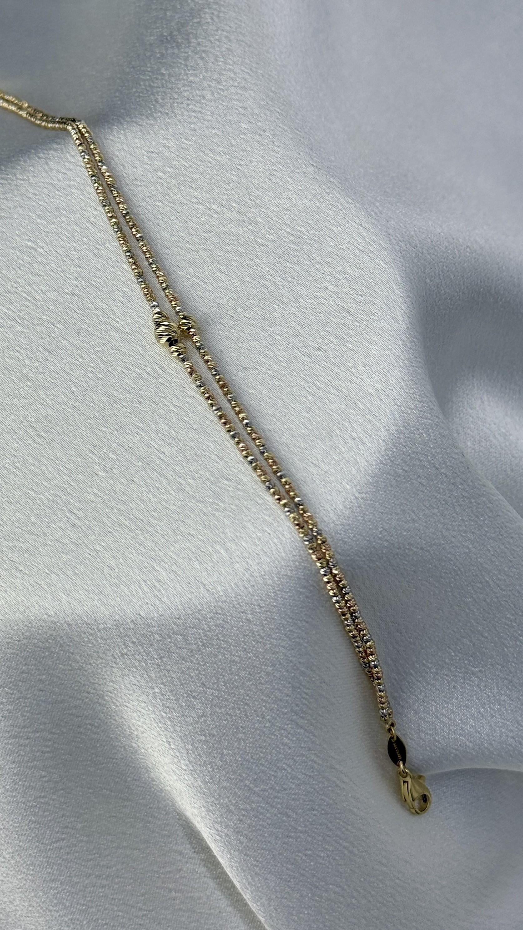 Renkli Ve Dorika Toplu Altın Bileklik