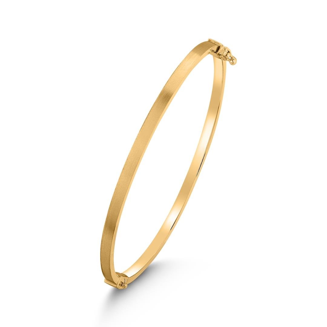 Sarı Altın Mat Yüzey Cartier Kelepçe