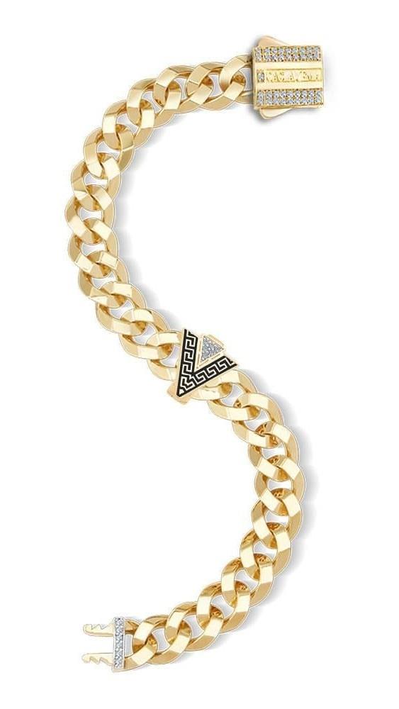 Siyah Greek Bileklik Charm