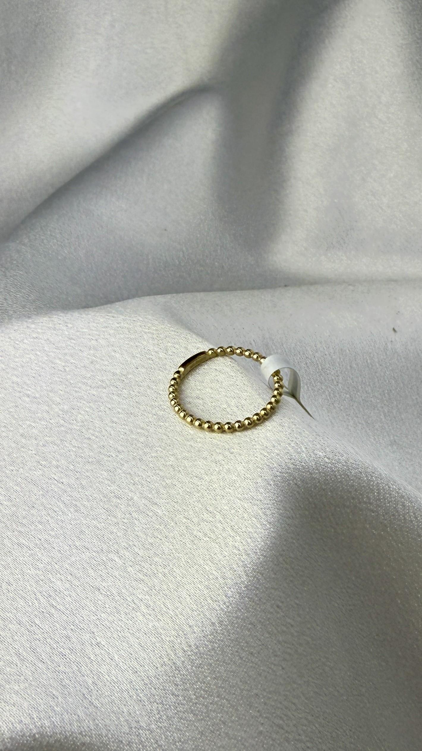 Top Figürlü Tam Tur Altın Yüzük