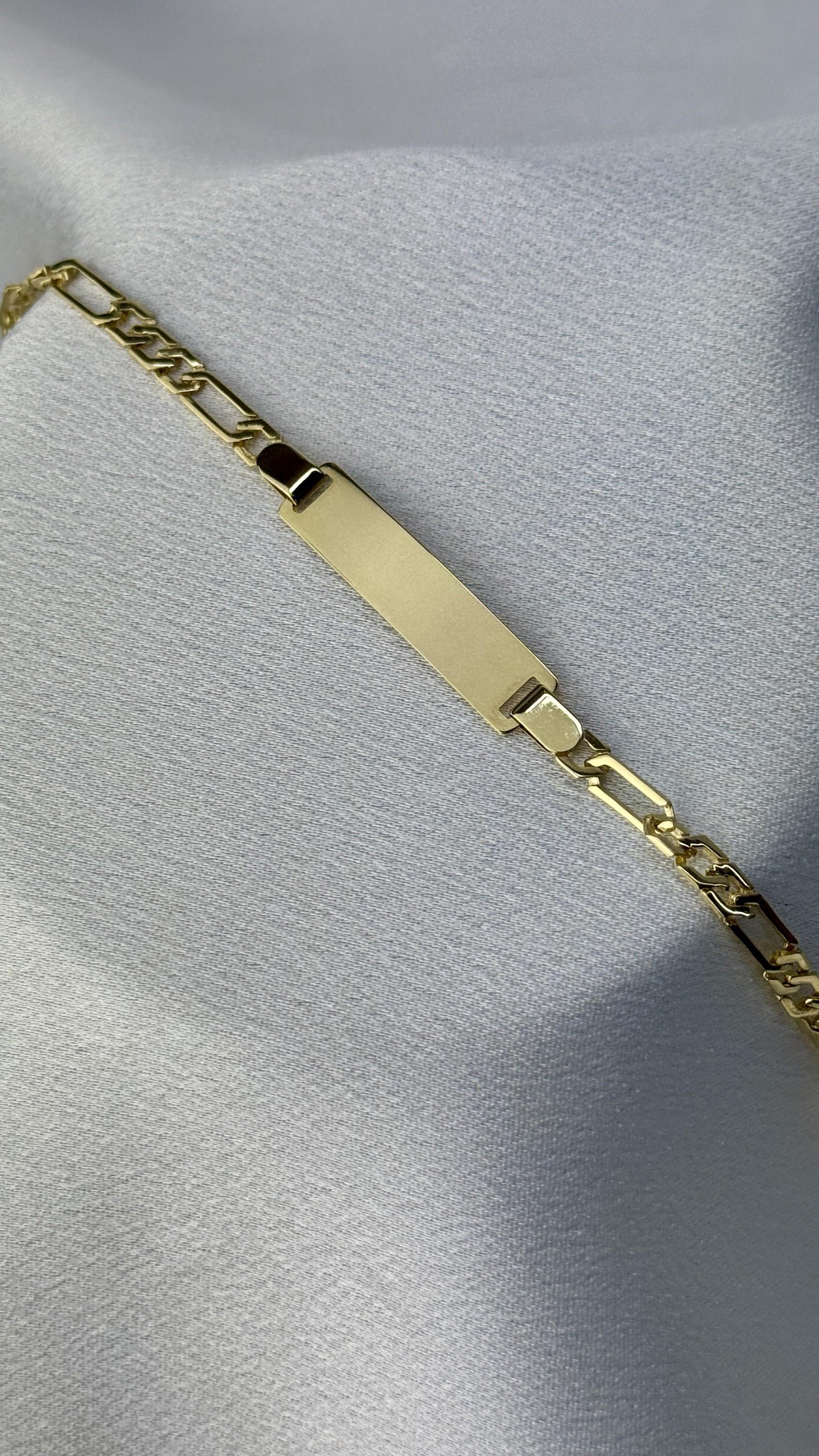 Unisex Altın Çocuk Bilekliği