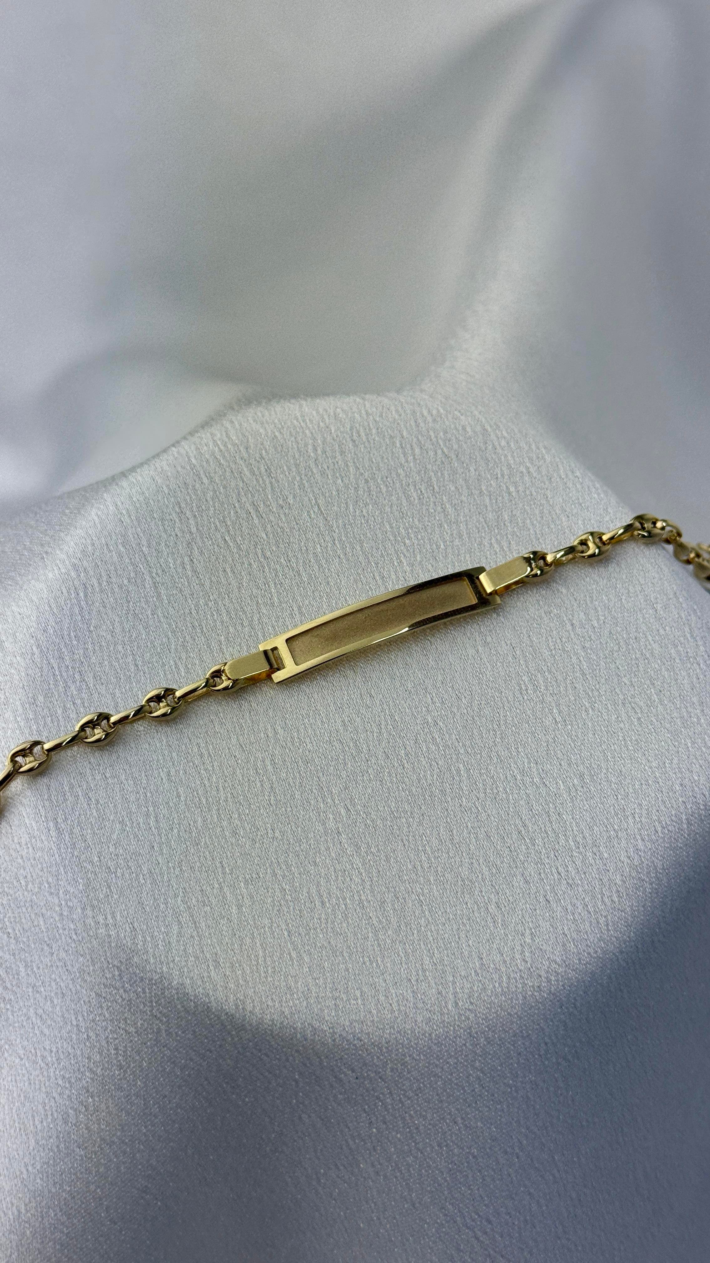 Unisex Altın Çocuk Bilekliği