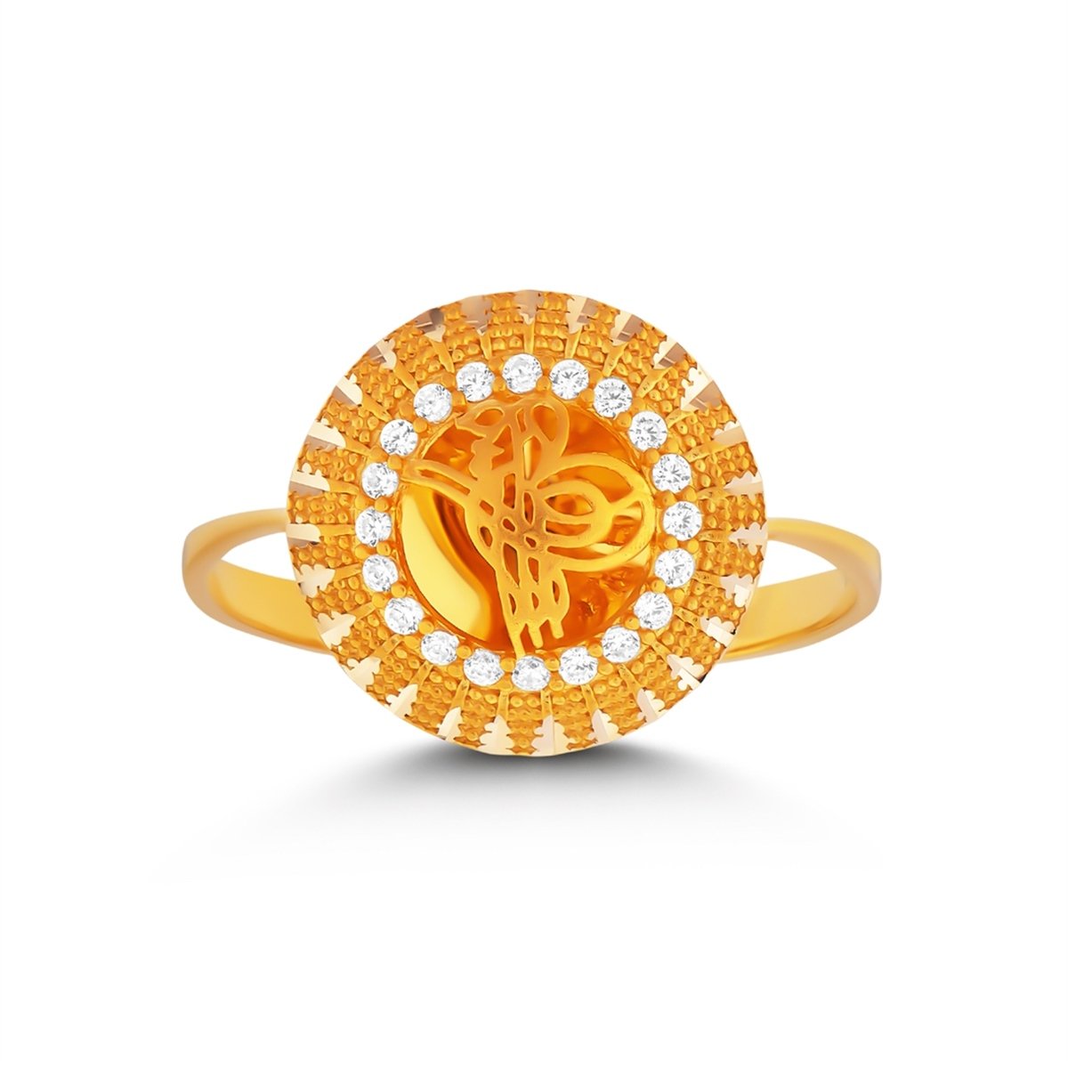 Yuvarlak Model Tuğralı Yüzük