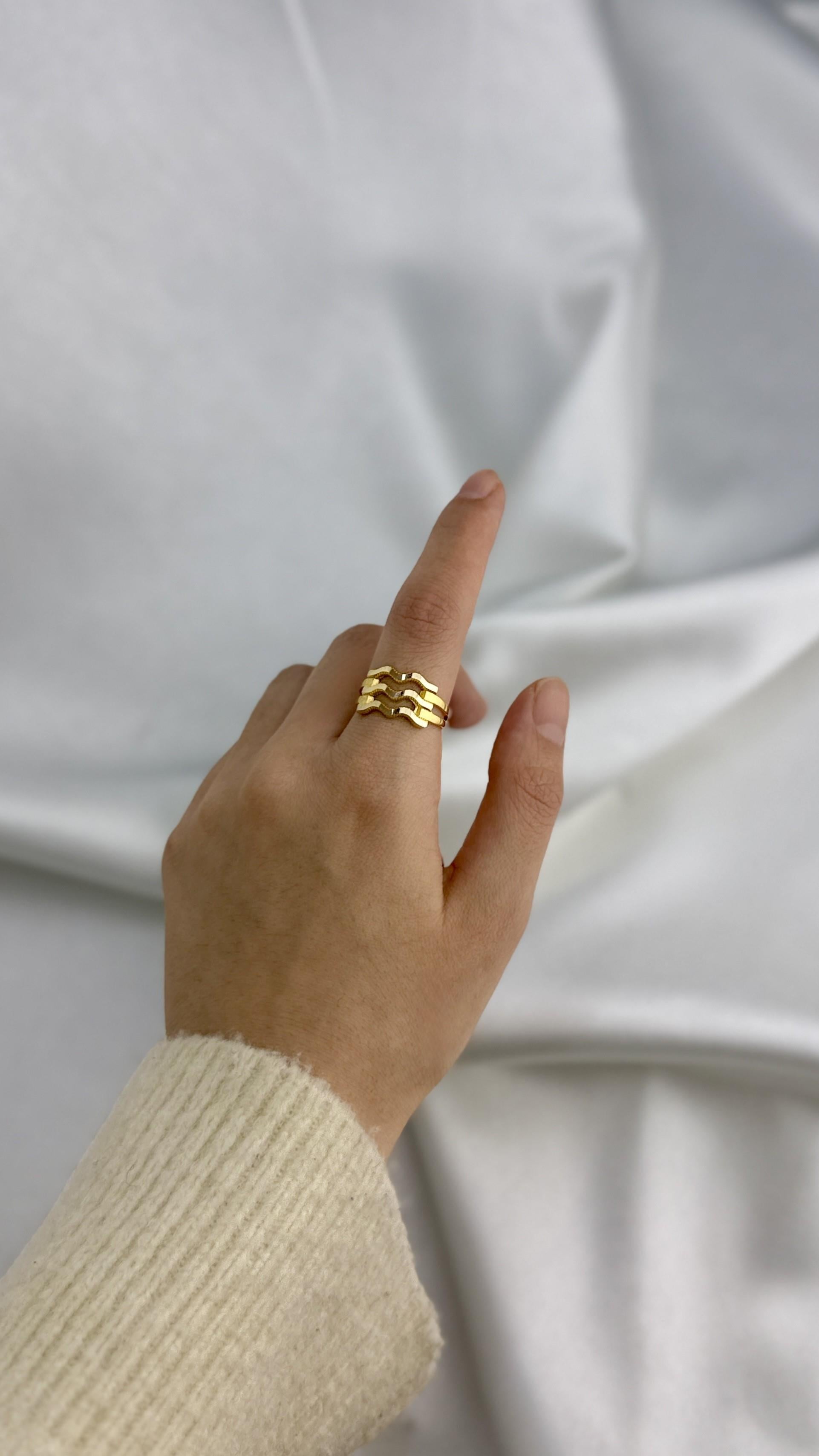 ZigZag Ajda Model Altın Yüzük