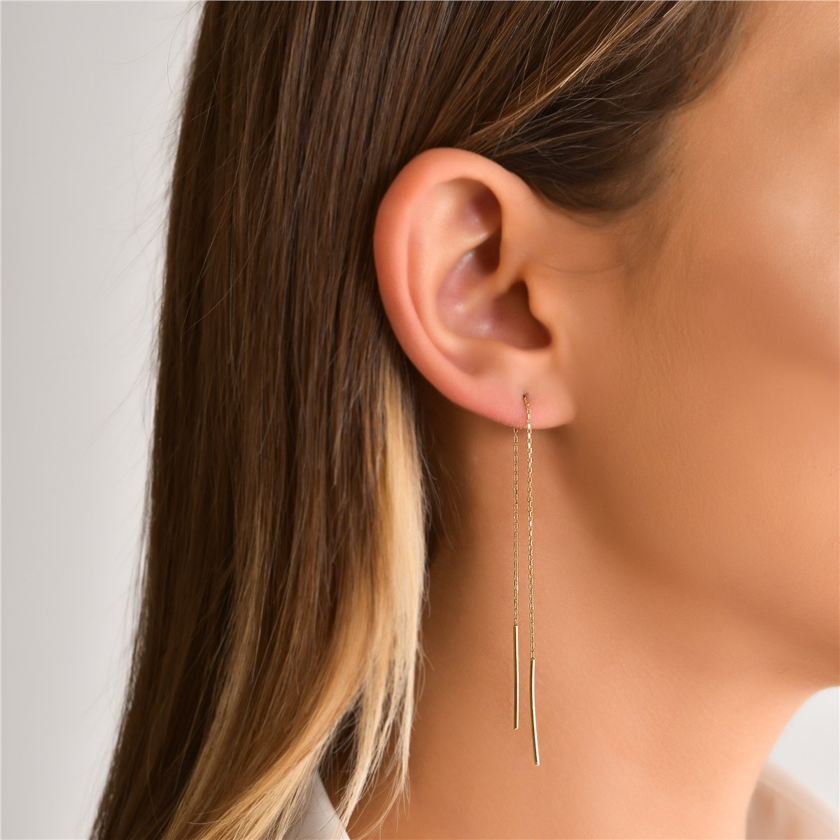 Zincirli Sallantılı Küpe