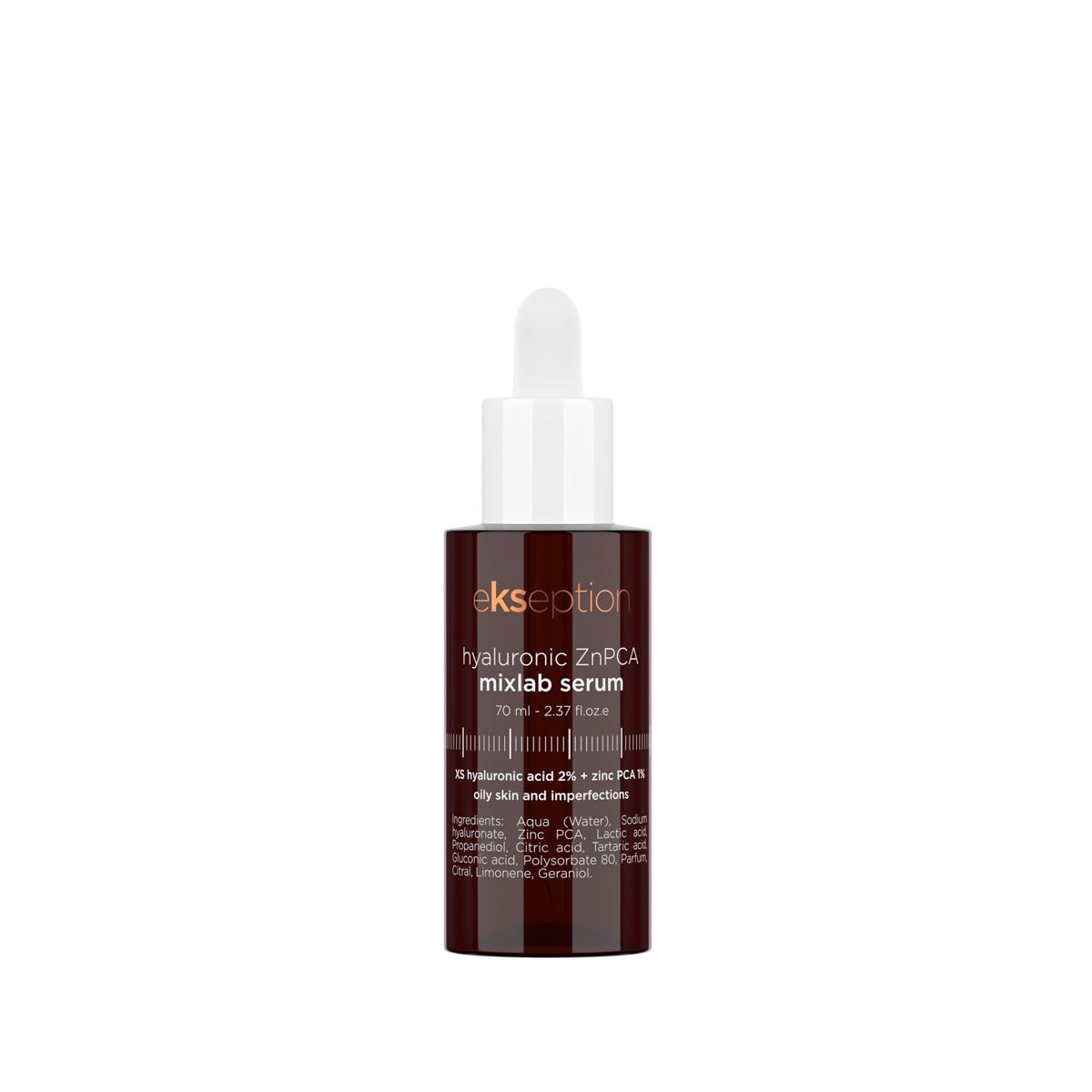 Ekseption Hyaluronic Zn PCA Mixlab Akne ve Skarlar İçin Serum, Akne, Gül Hastalığı ve Açık Gözenekler için Cilt Serumu