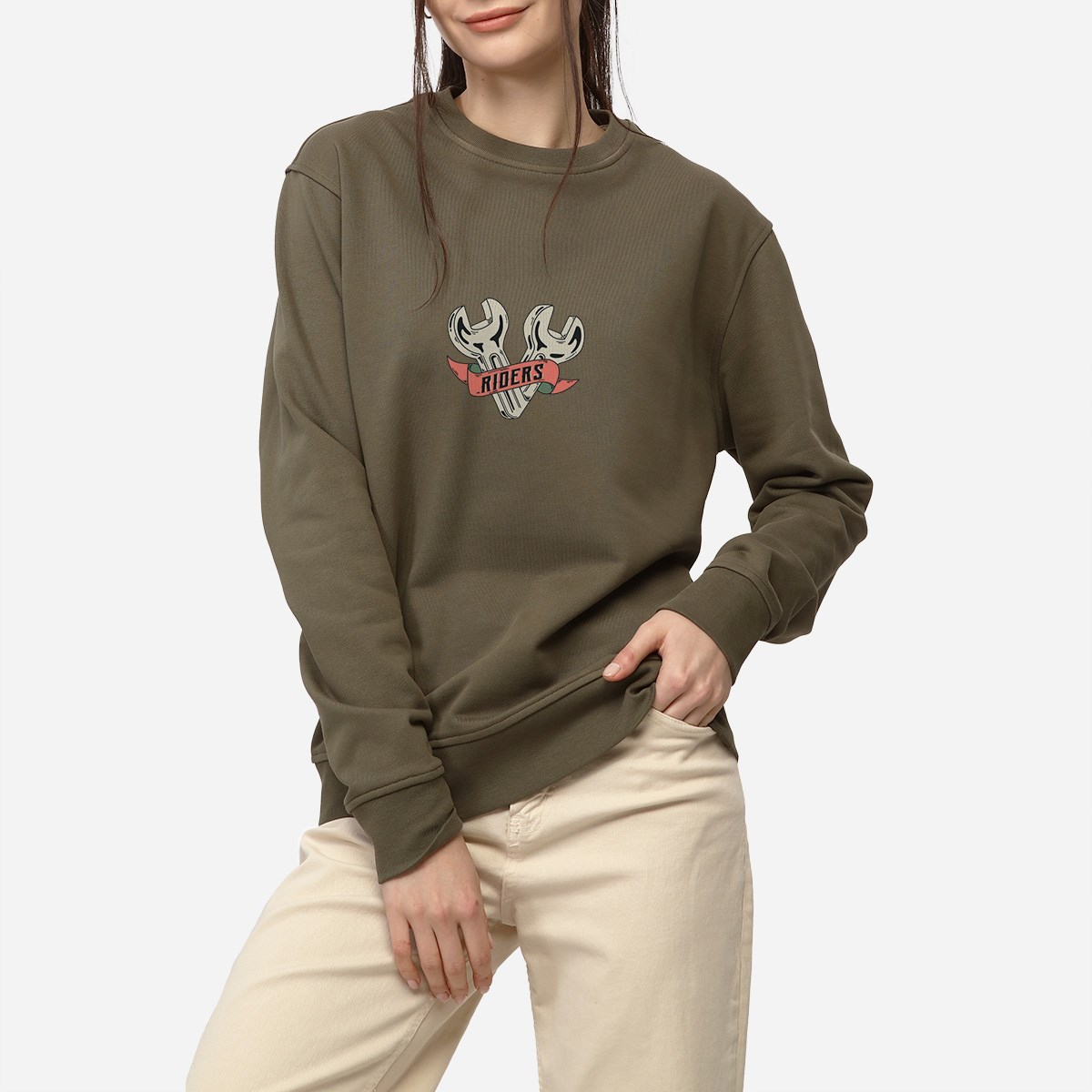  Sweatshirt Fix Kadın Taş