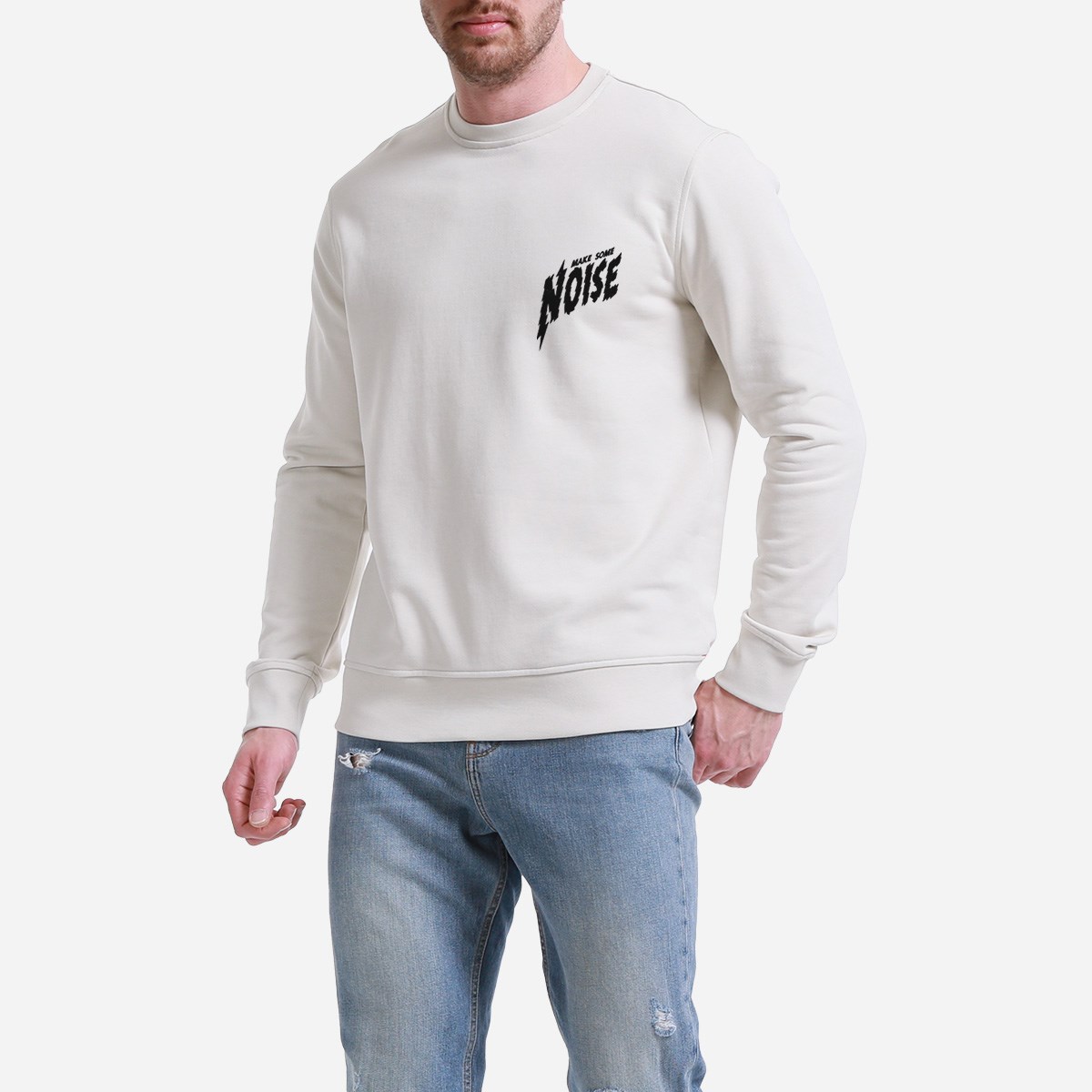  Sweatshirt Noise Erkek Taş