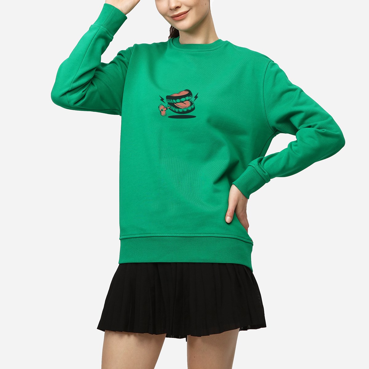  Sweatshirt Playback Kadın Mavi