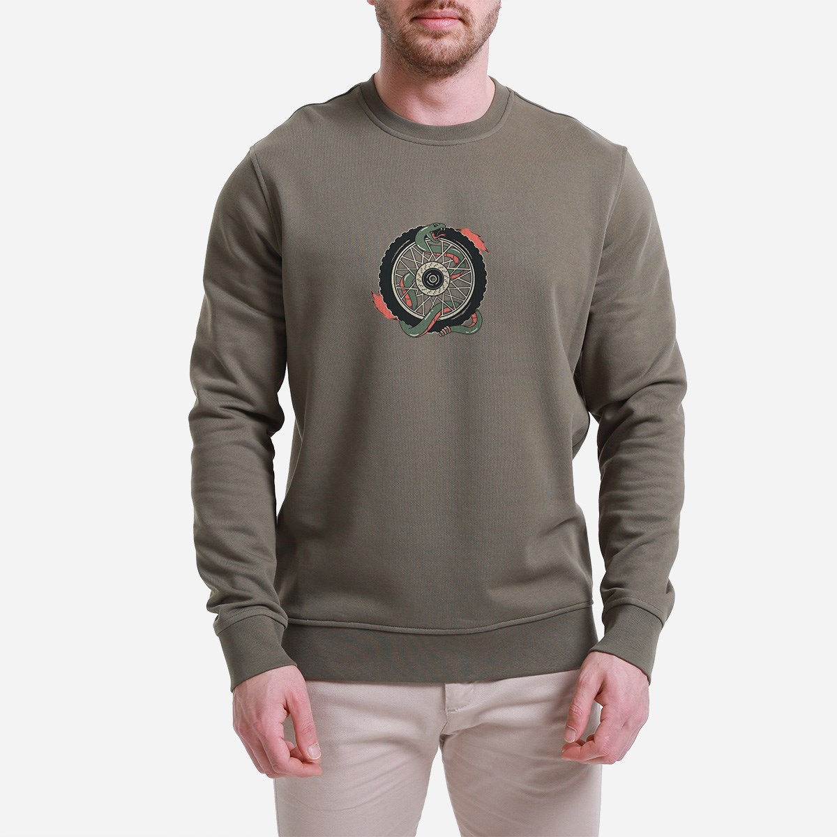 Sweatshirt Adrenalin Erkek Haki
