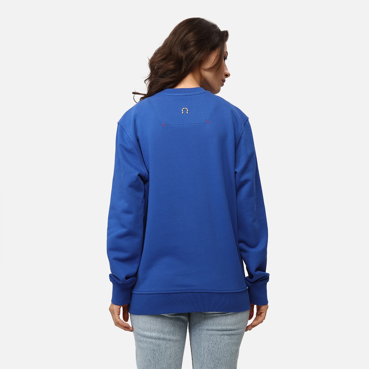 Sweatshirt Basic Kadın Mavi