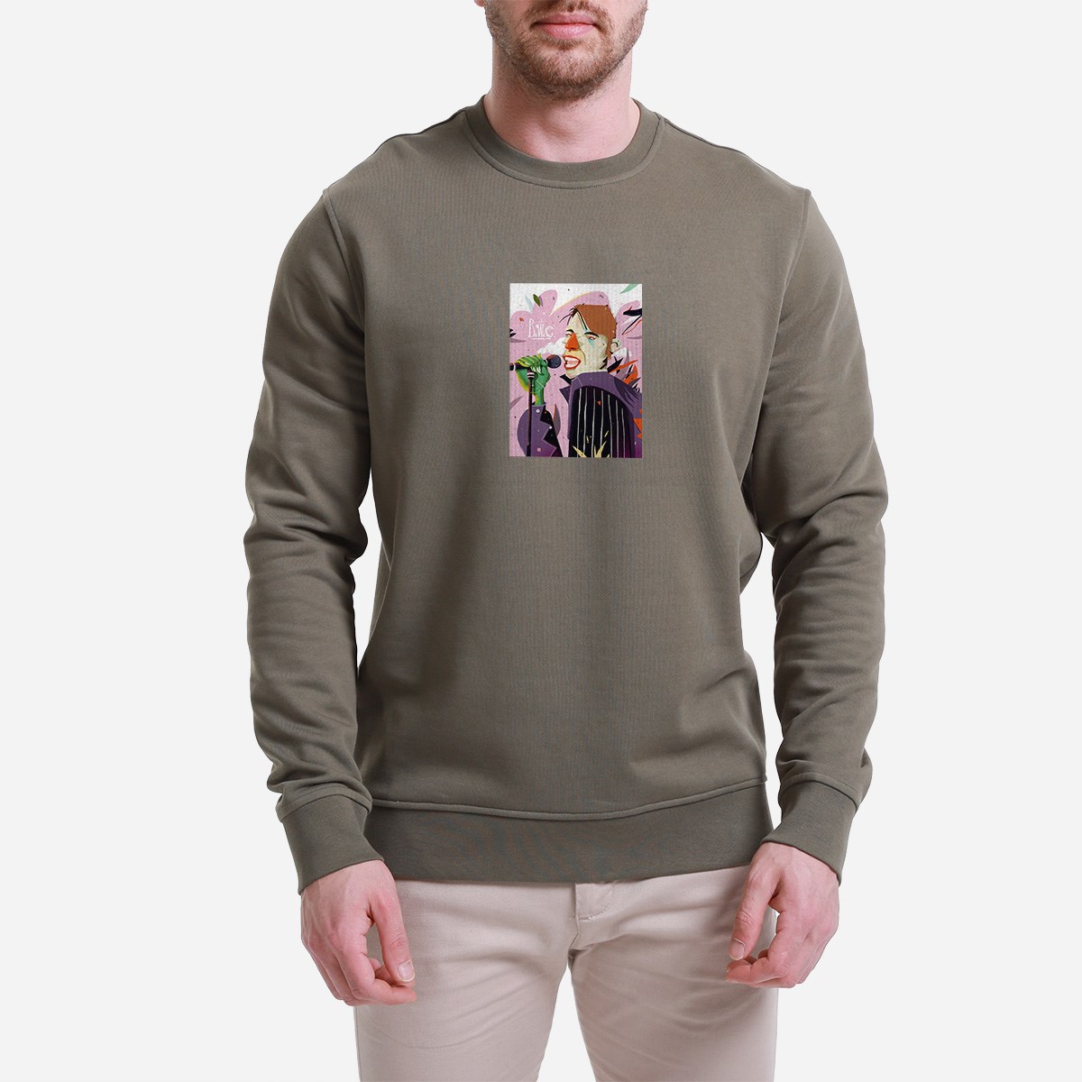 Sweatshirt Bowie Erkek Siyah