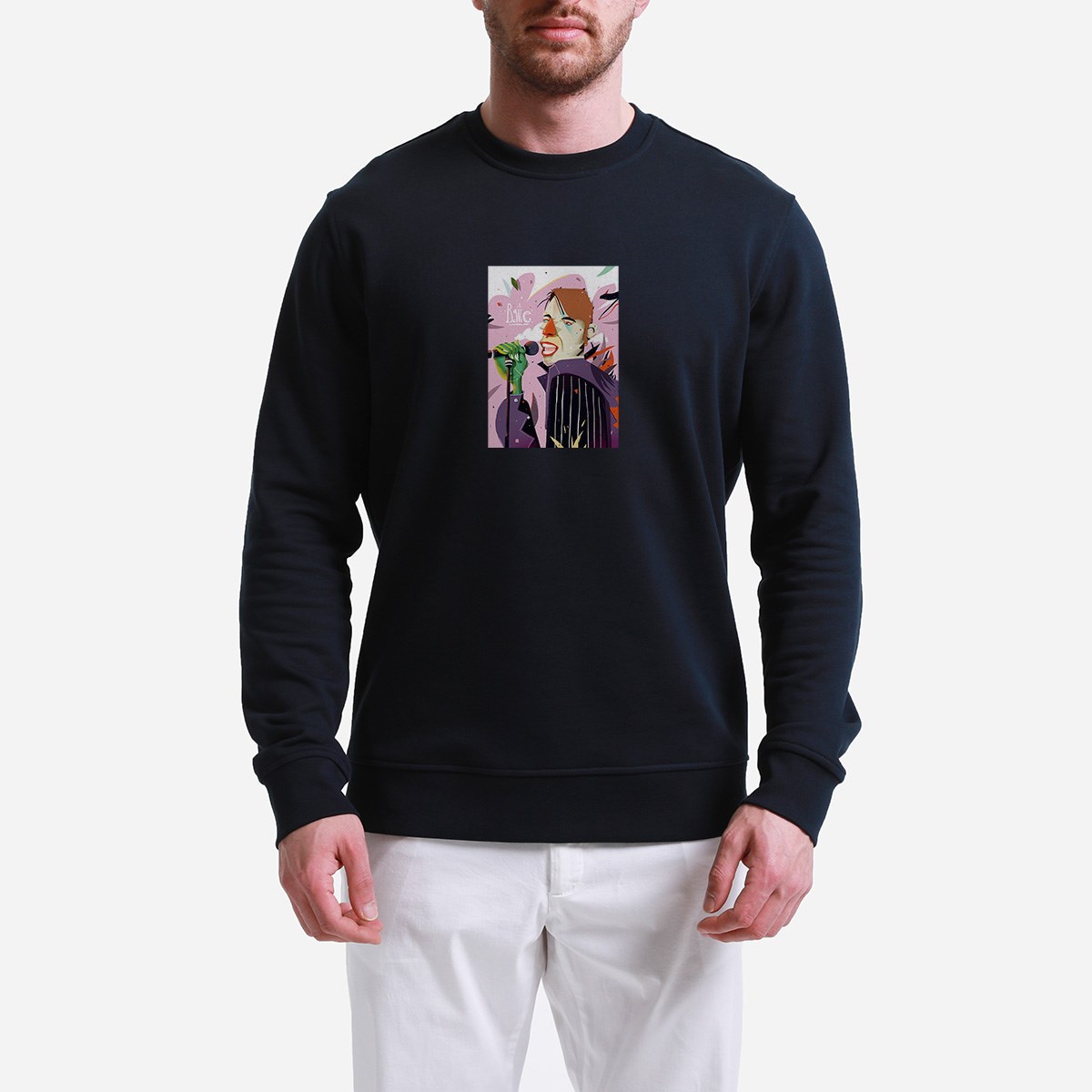 Sweatshirt Bowie Erkek Siyah