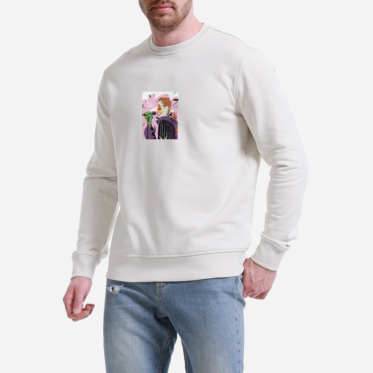 Sweatshirt Bowie Erkek Siyah