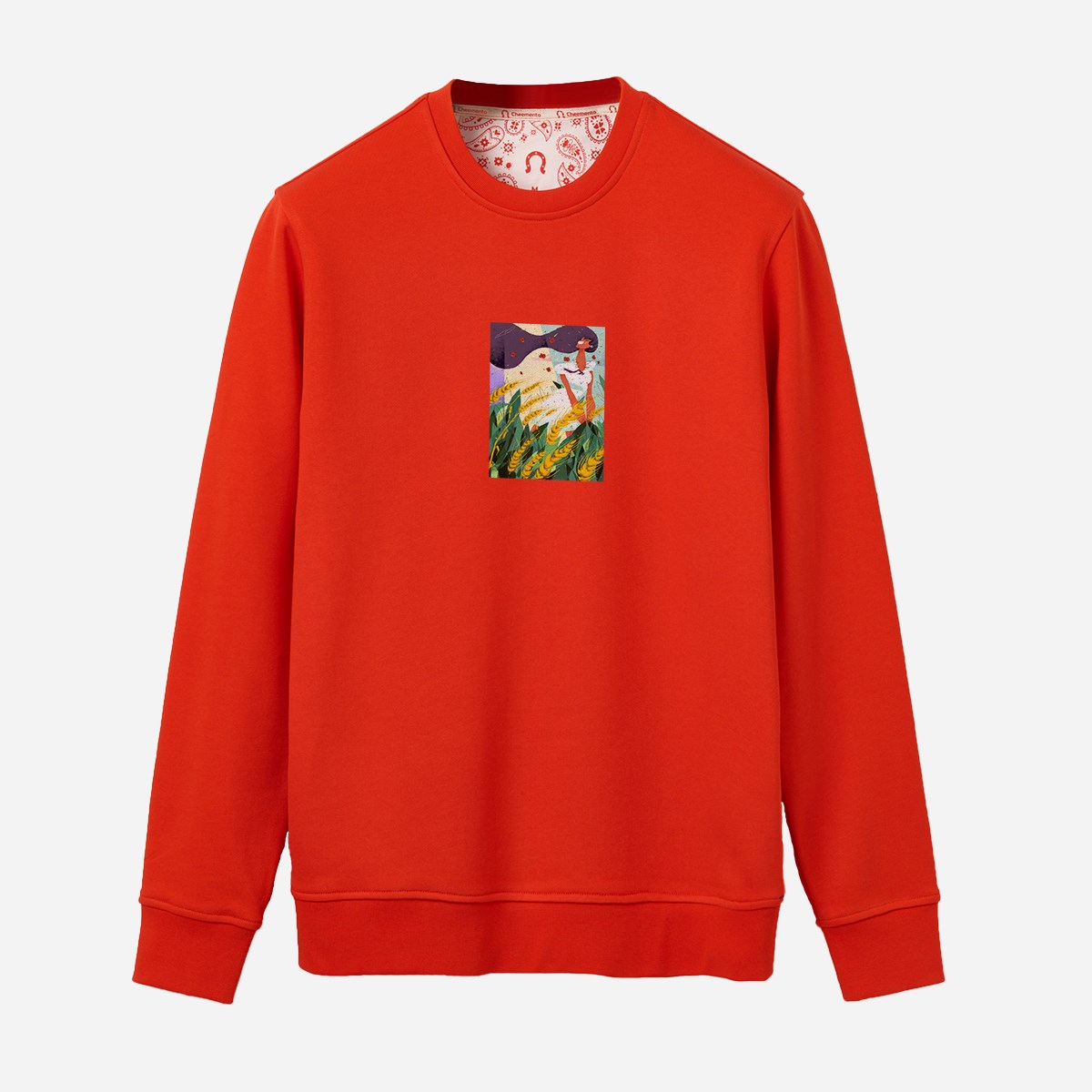 Sweatshirt Burçak Tarlası Erkek Turuncu
