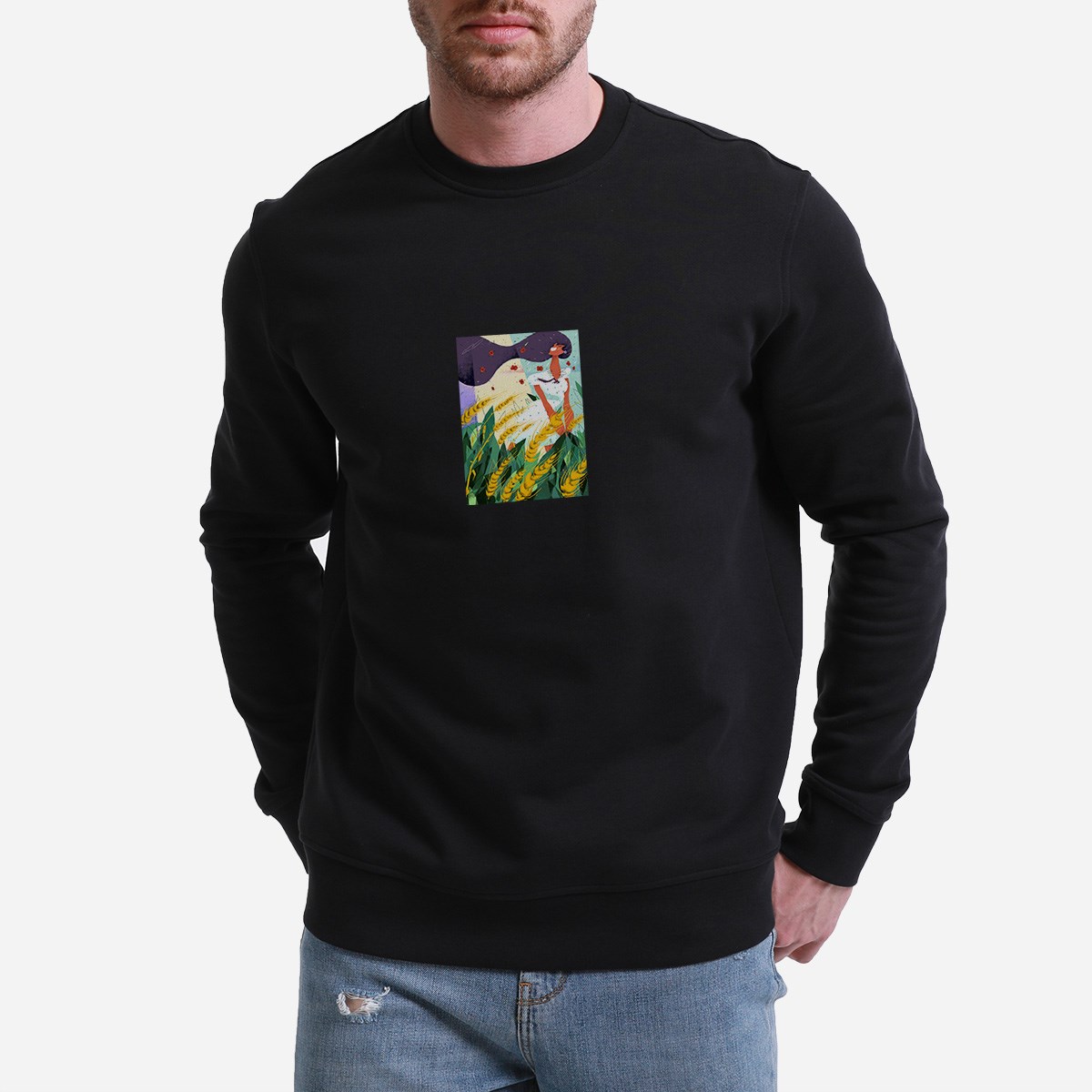 Sweatshirt Burçak Tarlası Erkek Turuncu