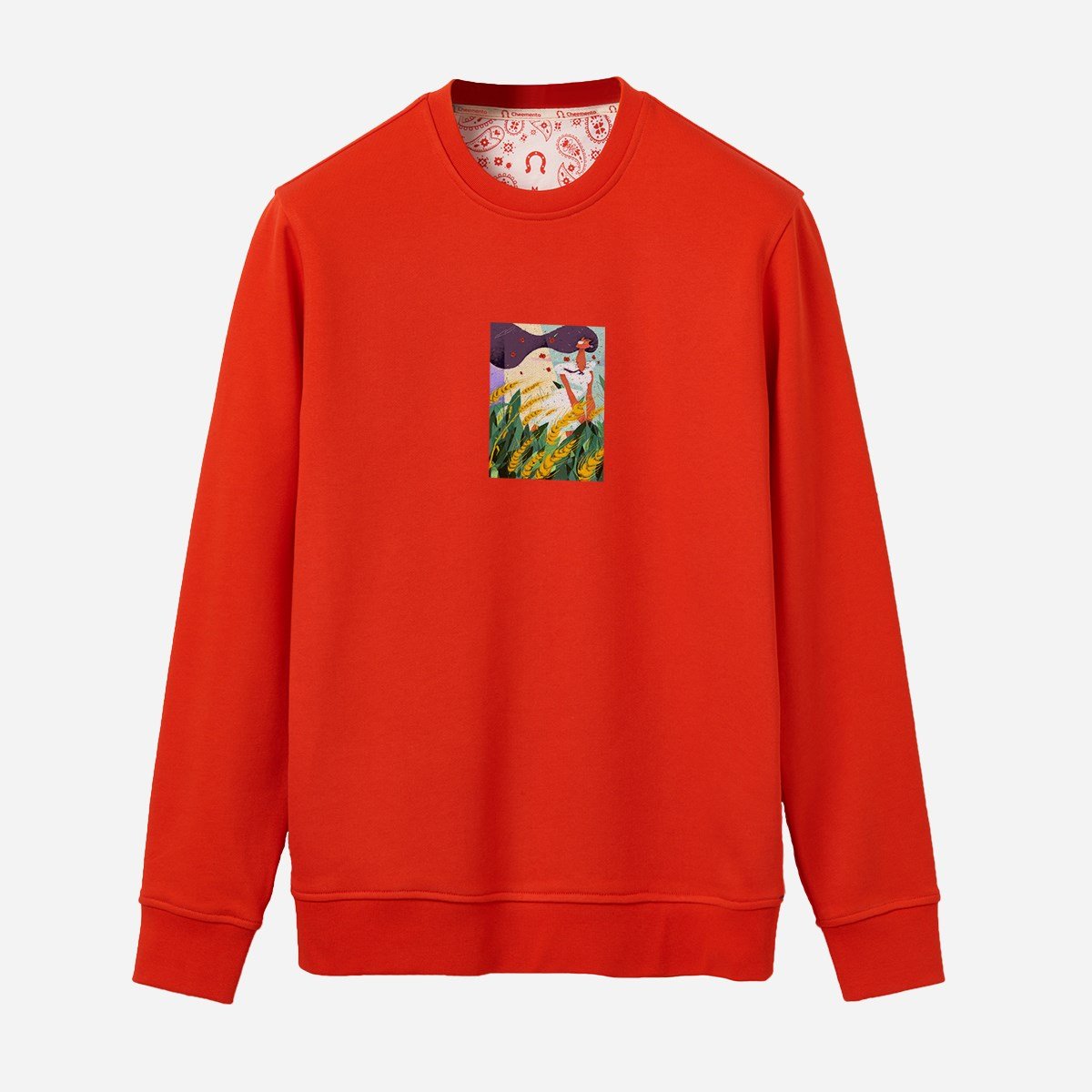 Sweatshirt Burçak Tarlası Erkek Turuncu