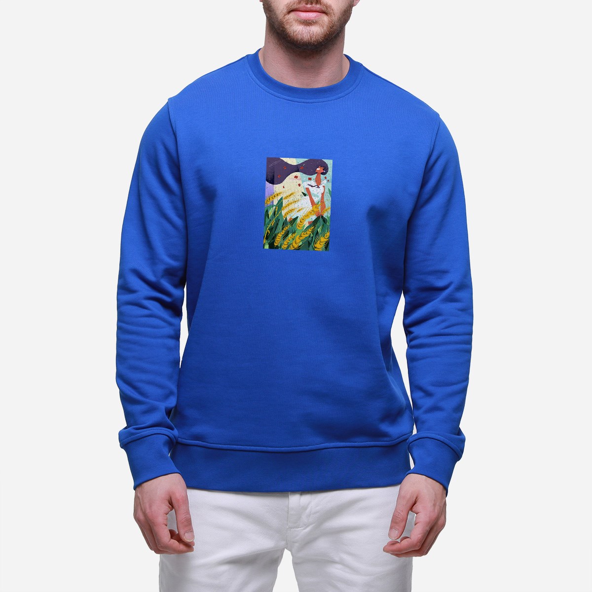 Sweatshirt Burçak Tarlası Erkek Turuncu