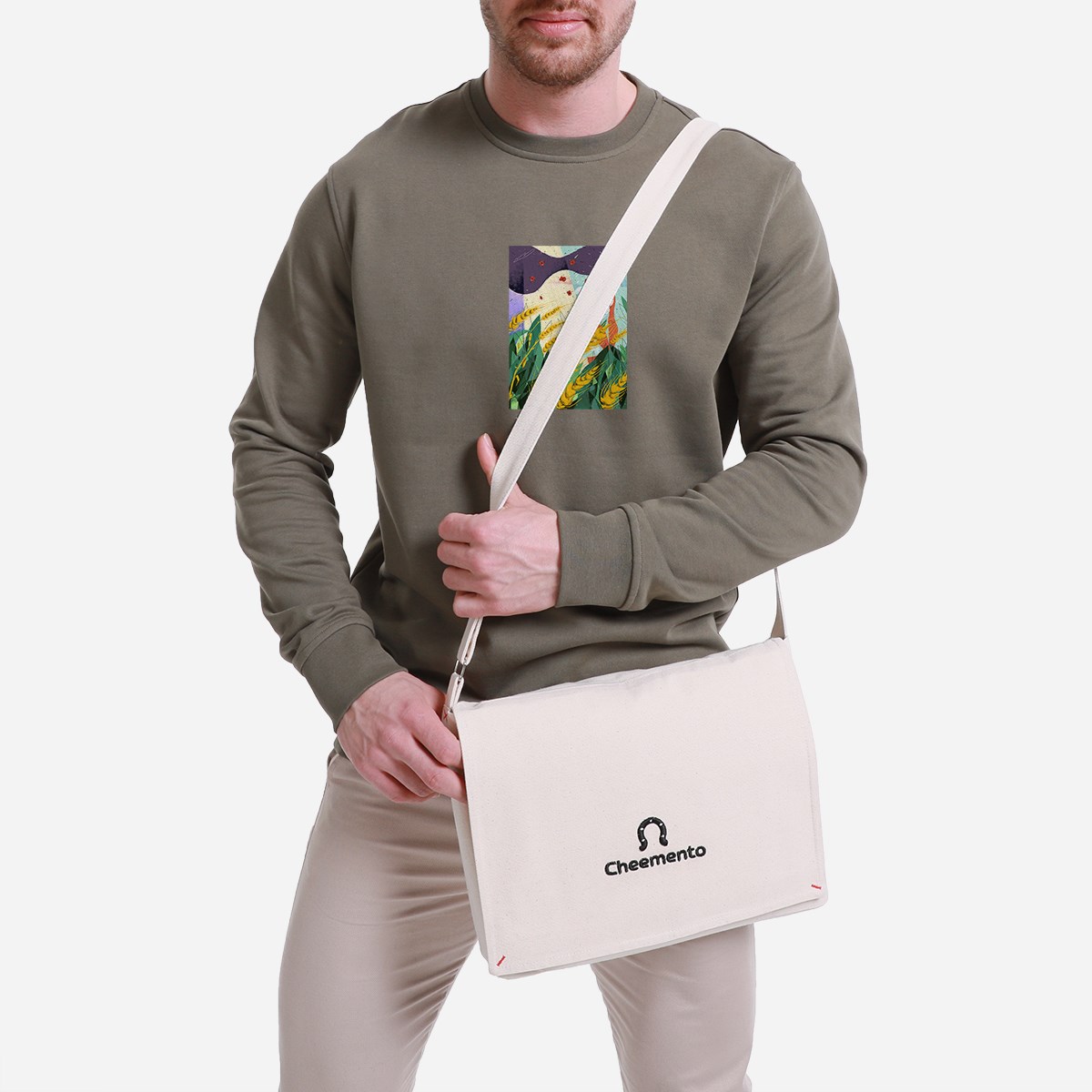 Sweatshirt Burçak Tarlası Erkek Turuncu