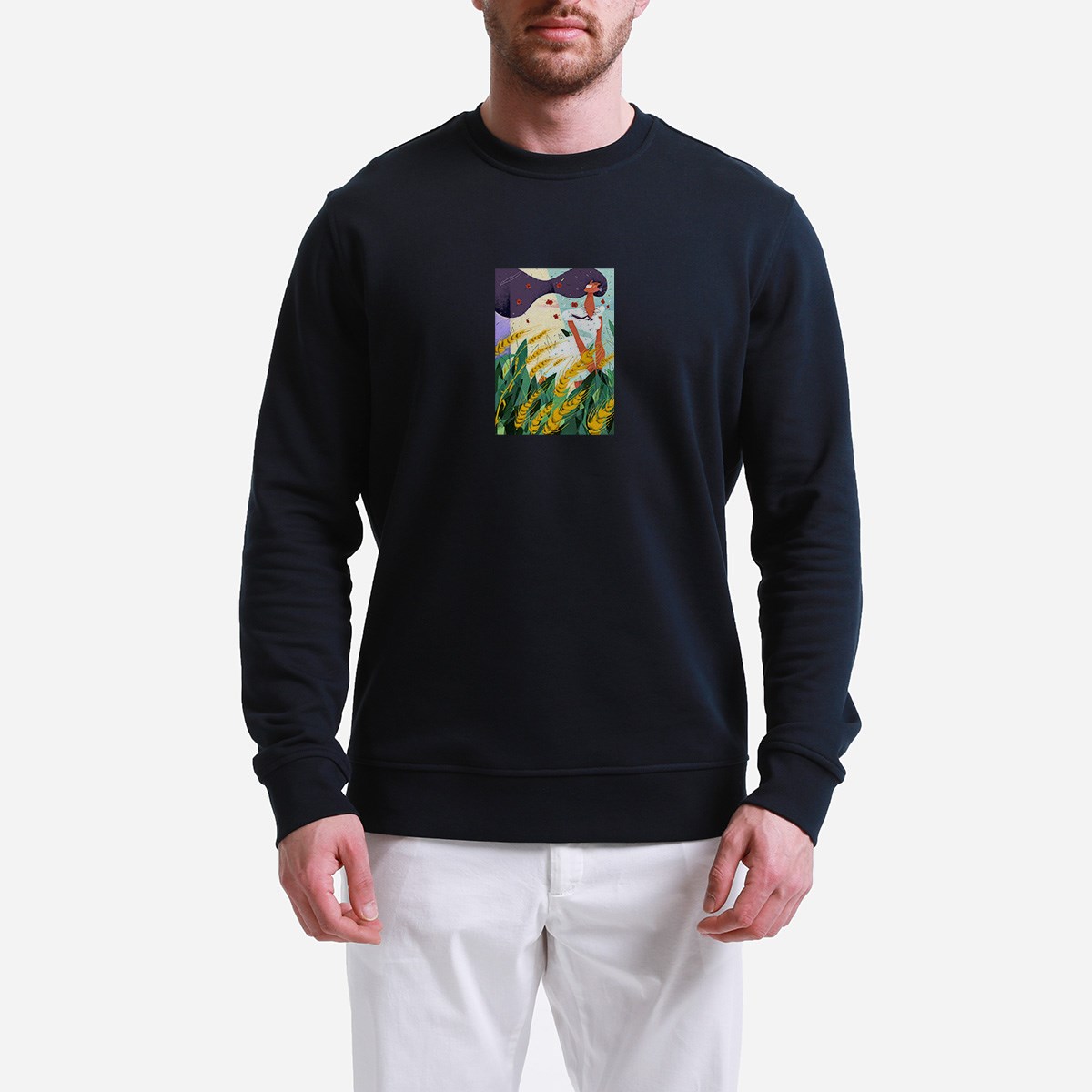 Sweatshirt Burçak Tarlası Erkek Turuncu