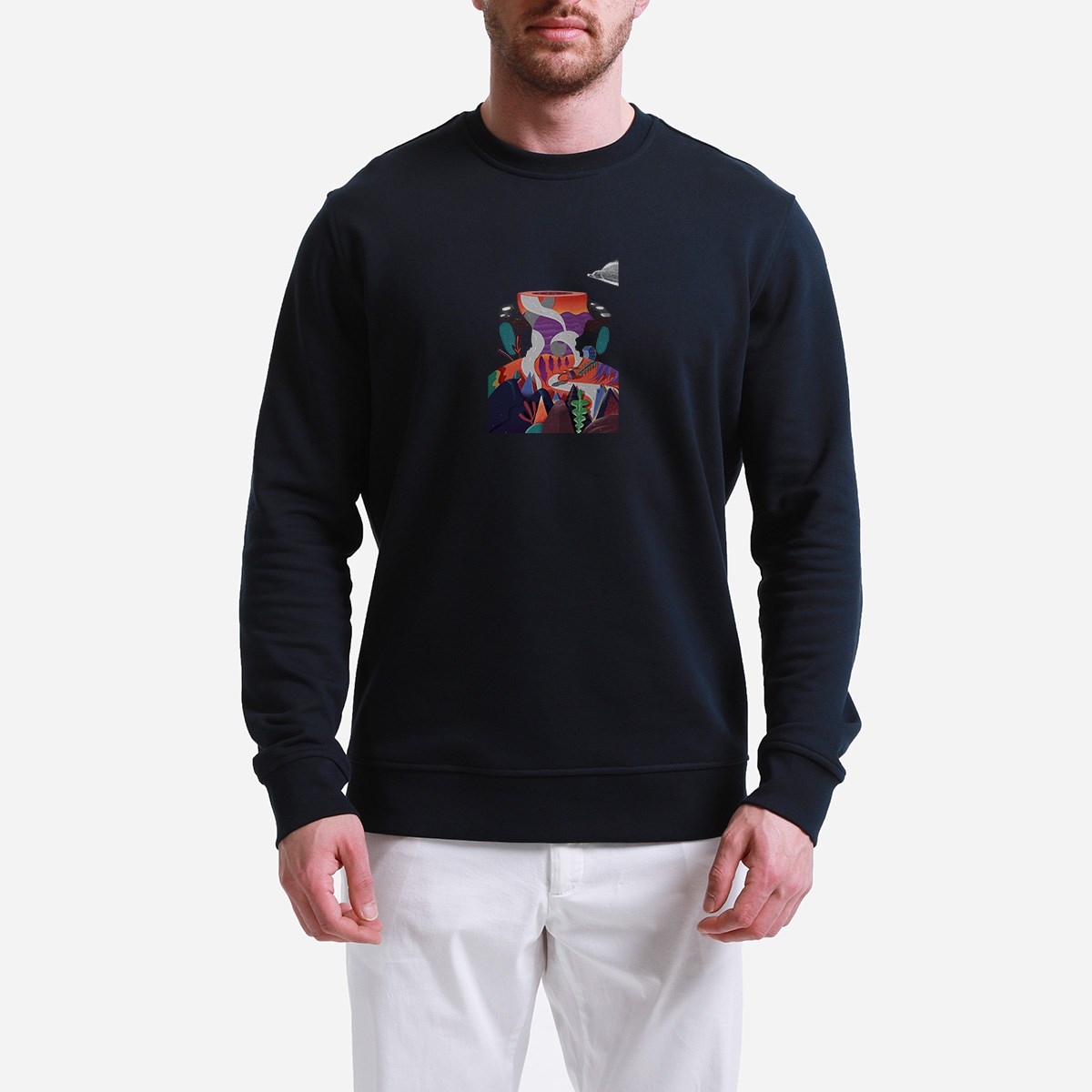 Sweatshirt Citylight Erkek Taş