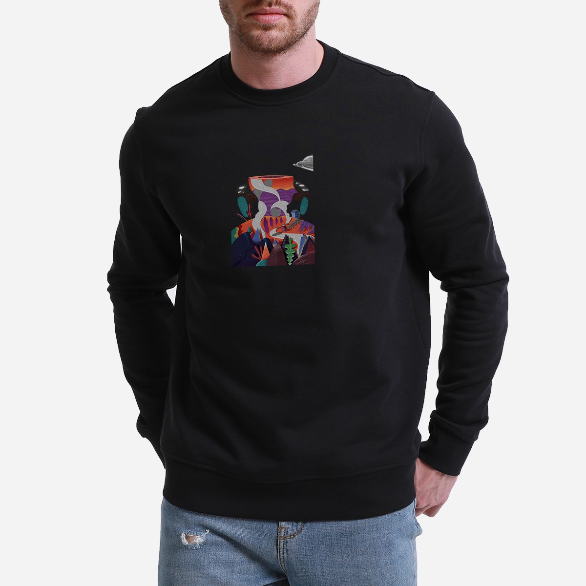 Sweatshirt Citylight Erkek Taş