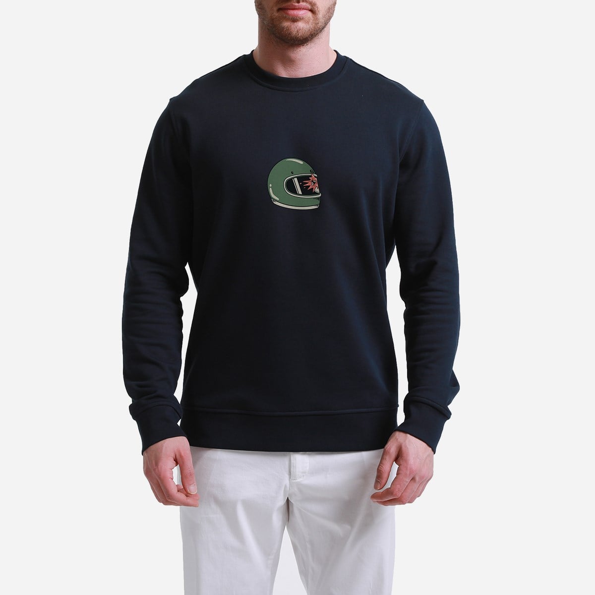 Sweatshirt Collision Erkek Lacivert