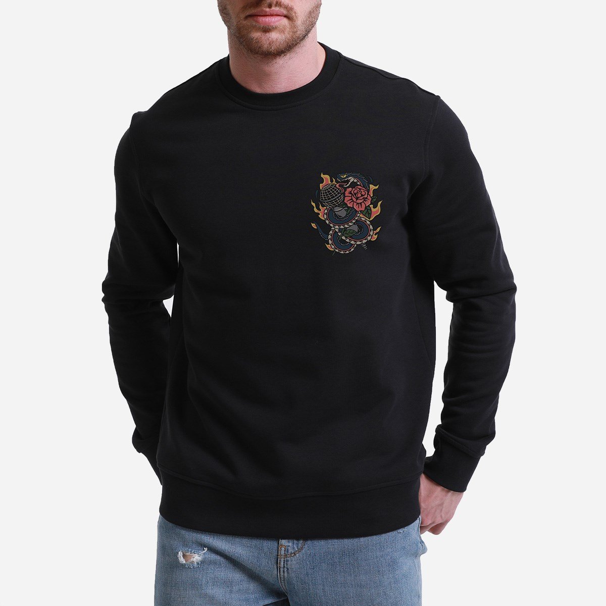 Sweatshirt Culture Erkek Lacivert