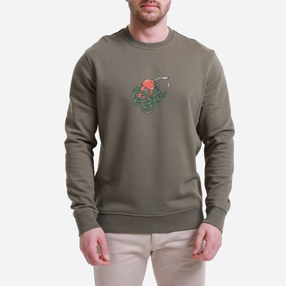 Sweatshirt Drop Erkek Mavi