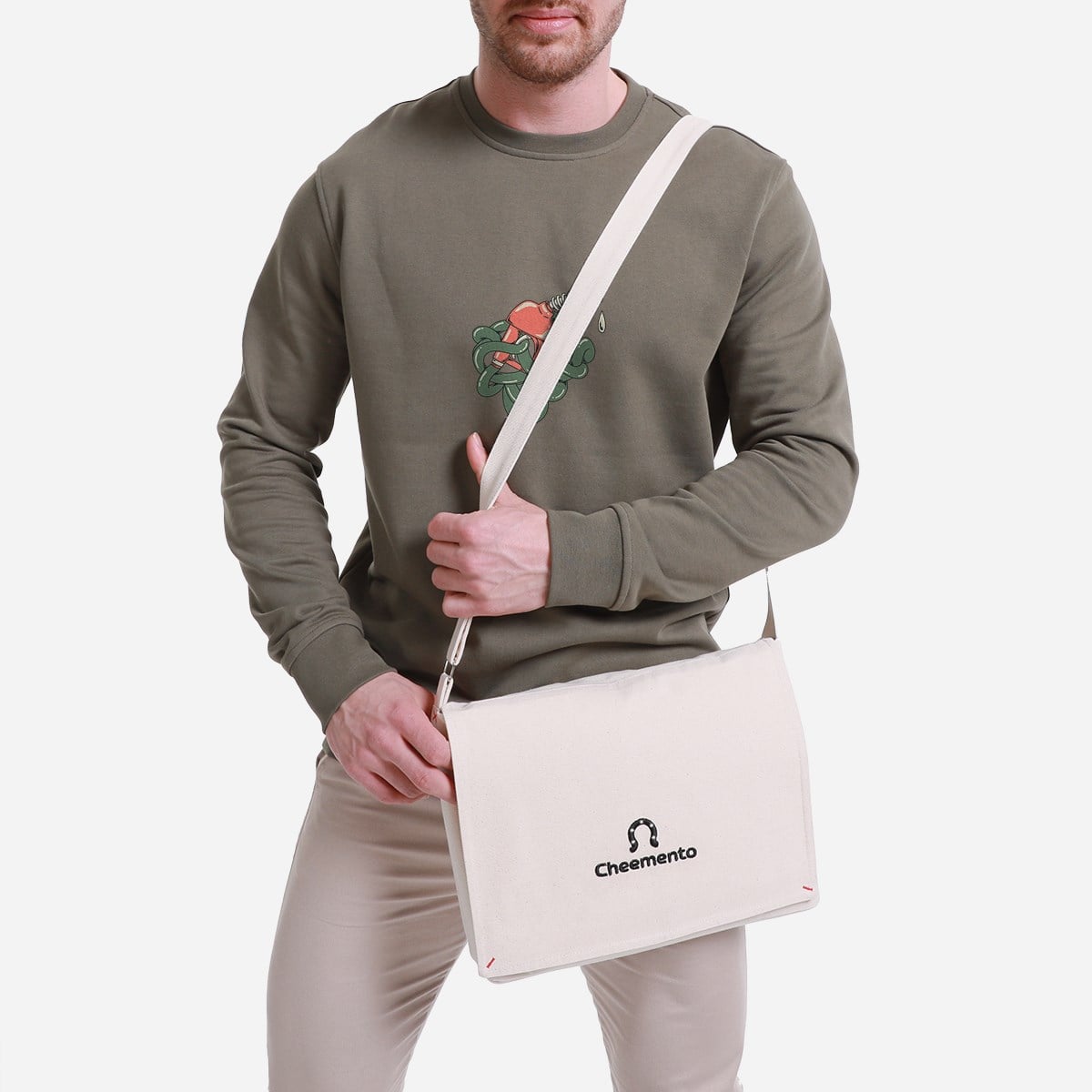 Sweatshirt Drop Erkek Mavi