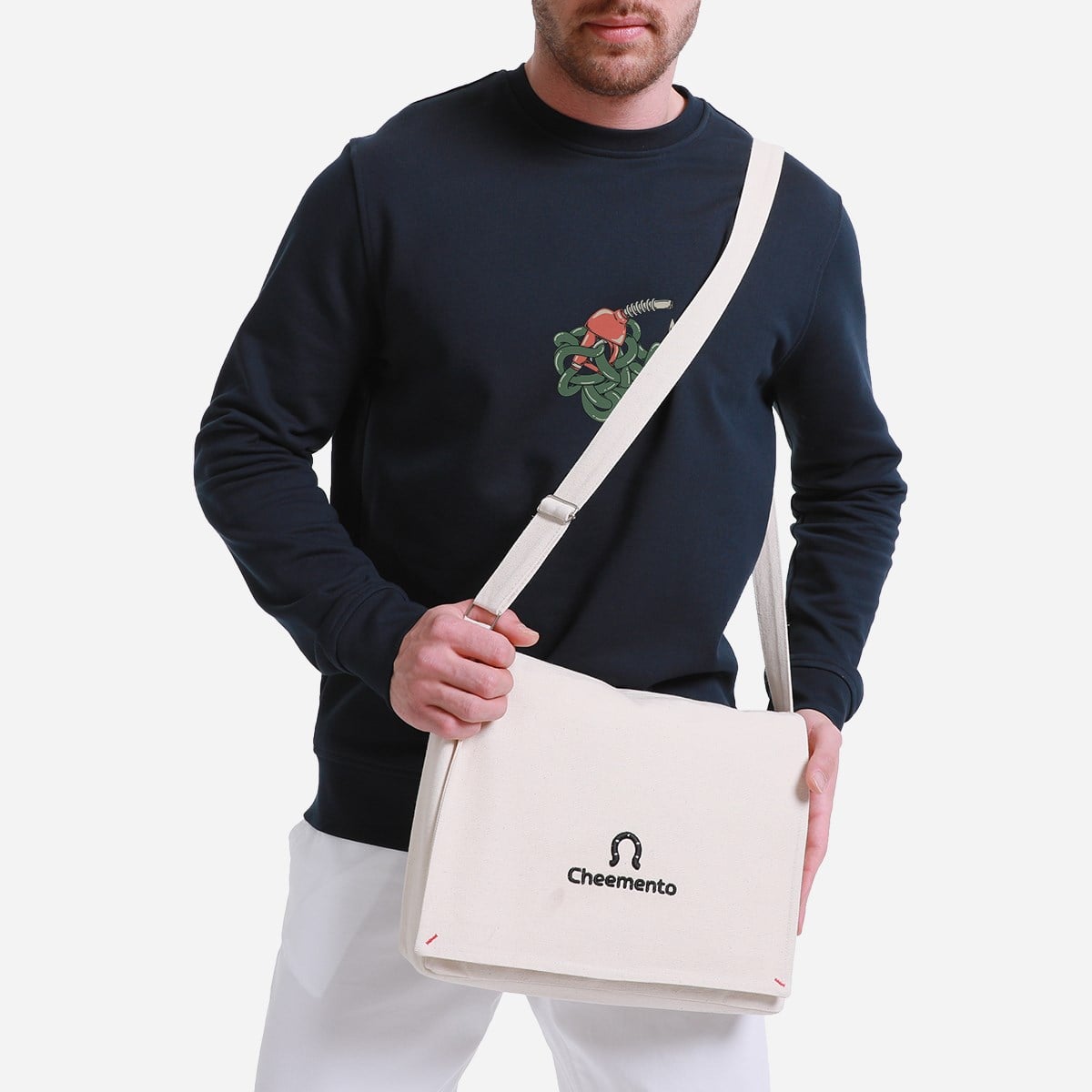 Sweatshirt Drop Erkek Mavi