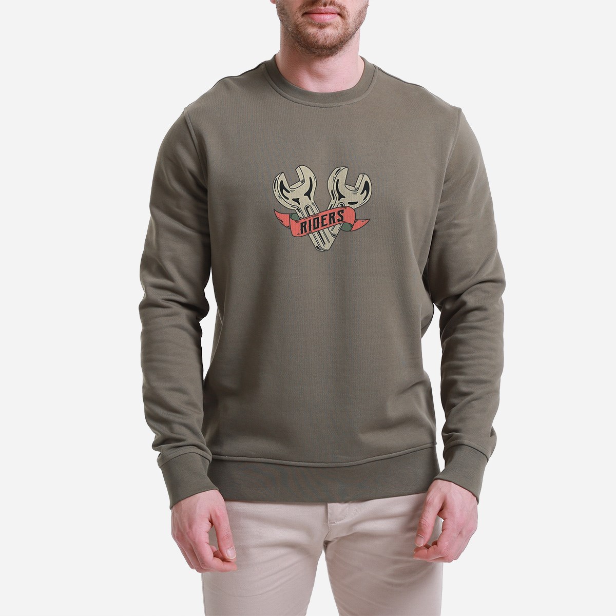 Sweatshirt Fix Erkek Taş