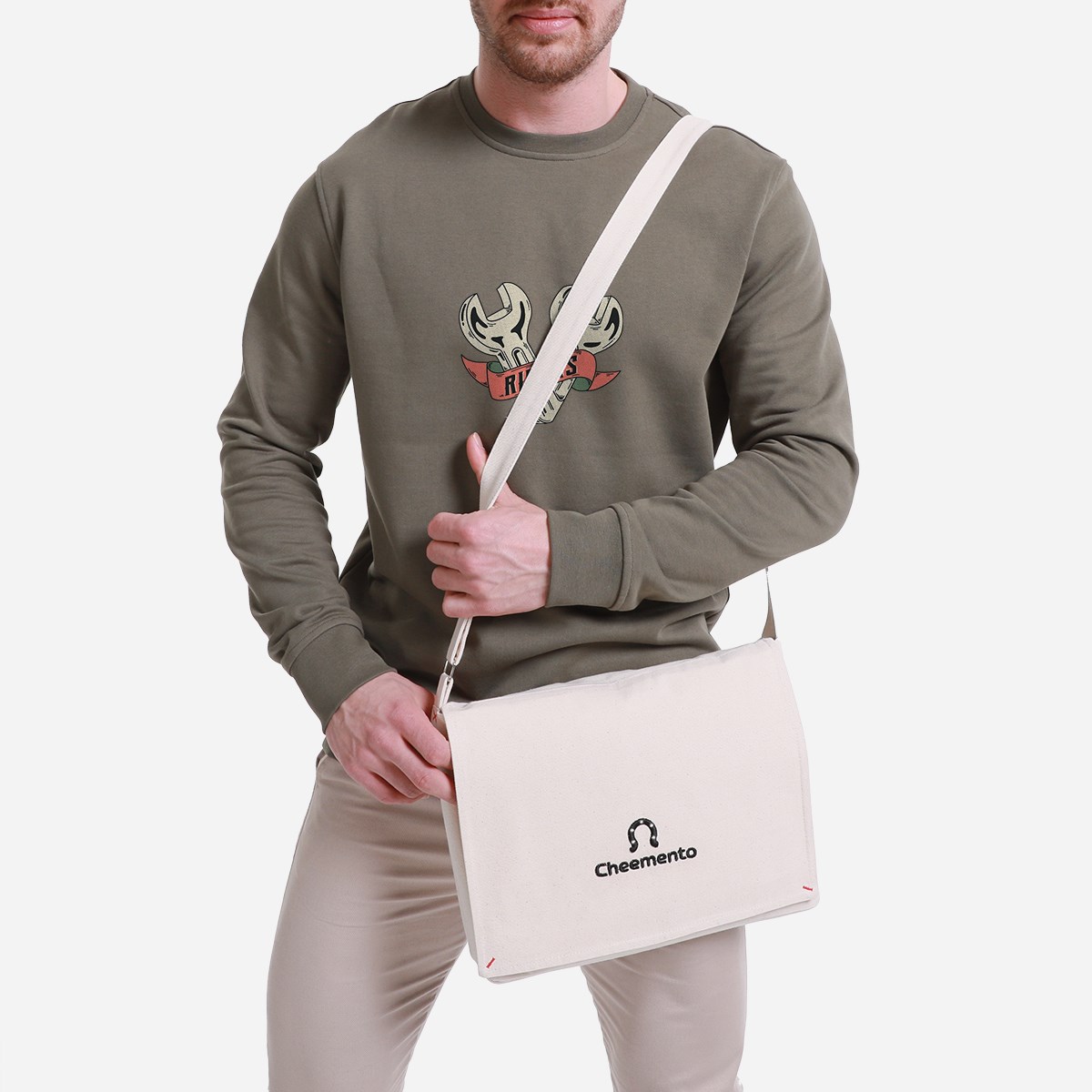 Sweatshirt Fix Erkek Taş