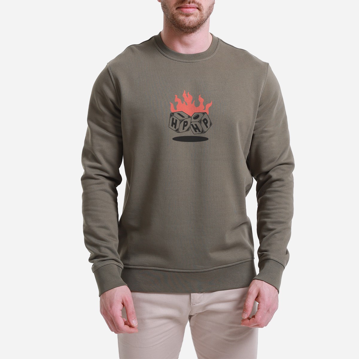Sweatshirt Hiphop Erkek Siyah