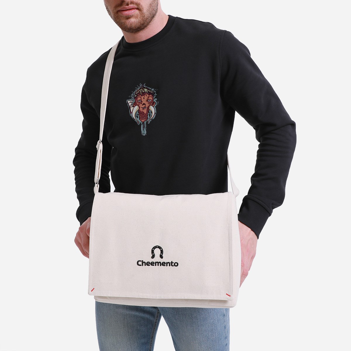 Sweatshirt Horn Erkek Taş
