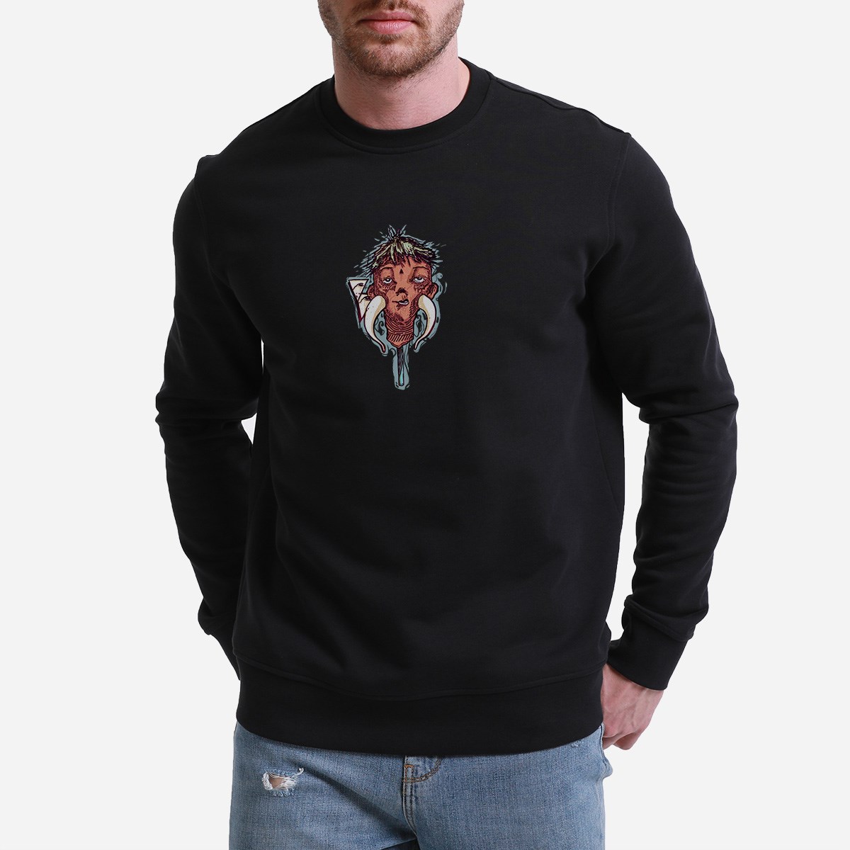 Sweatshirt Horn Erkek Taş